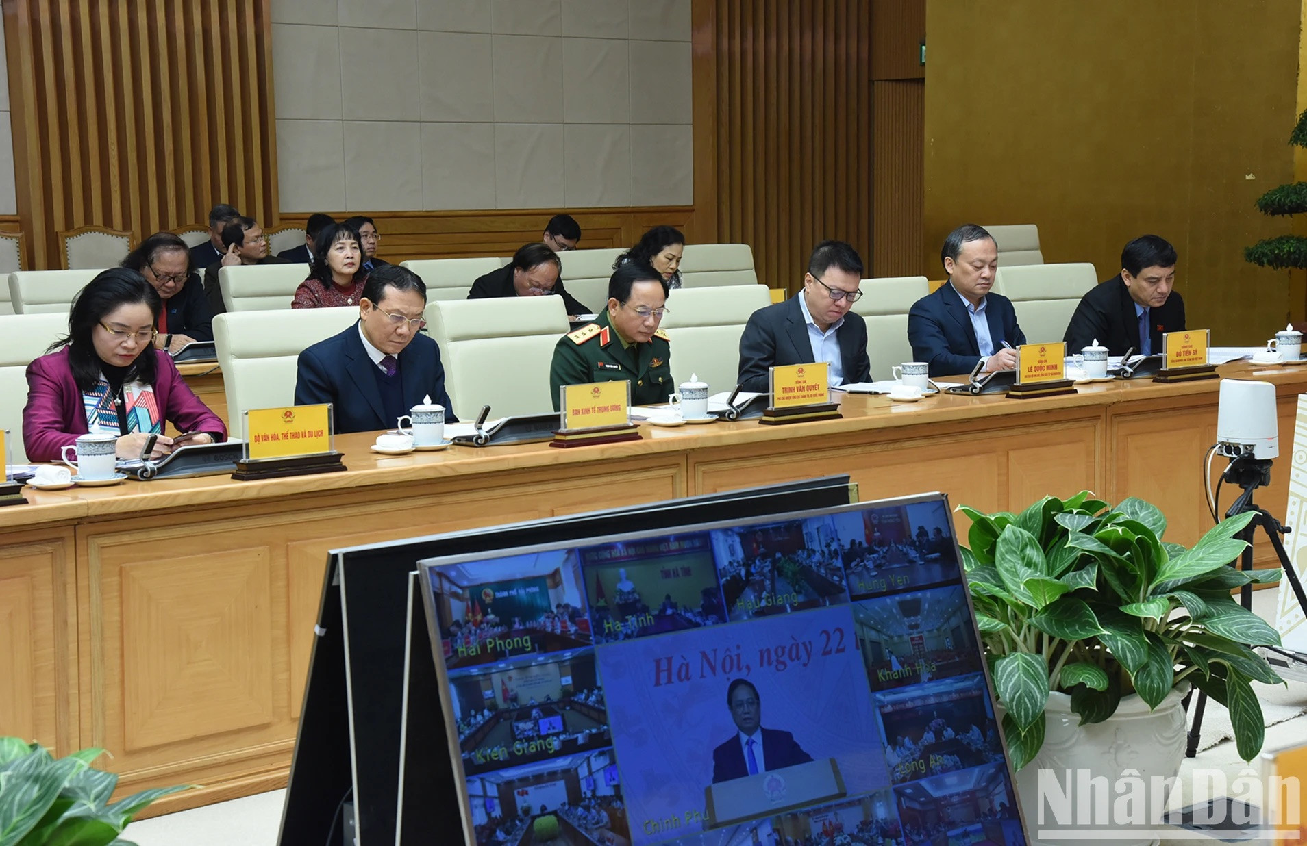 Los delegados en el evento.