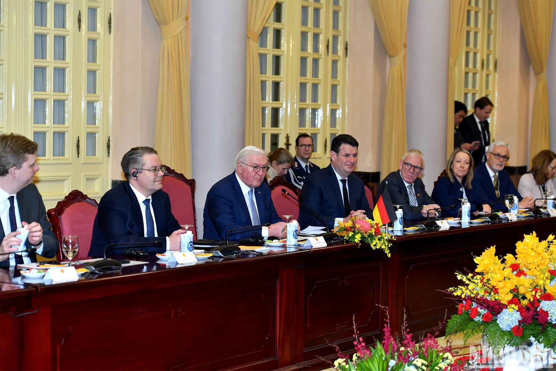 La delegación alemana.