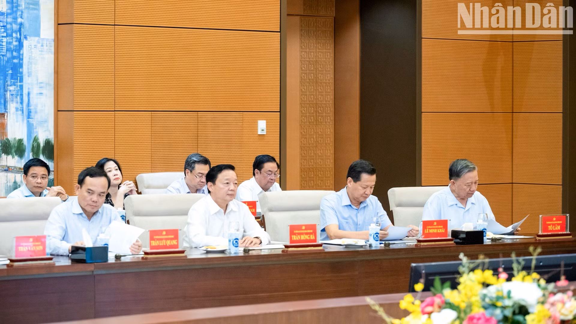 Los delegados en la conferencia. Los delegados en la conferencia.