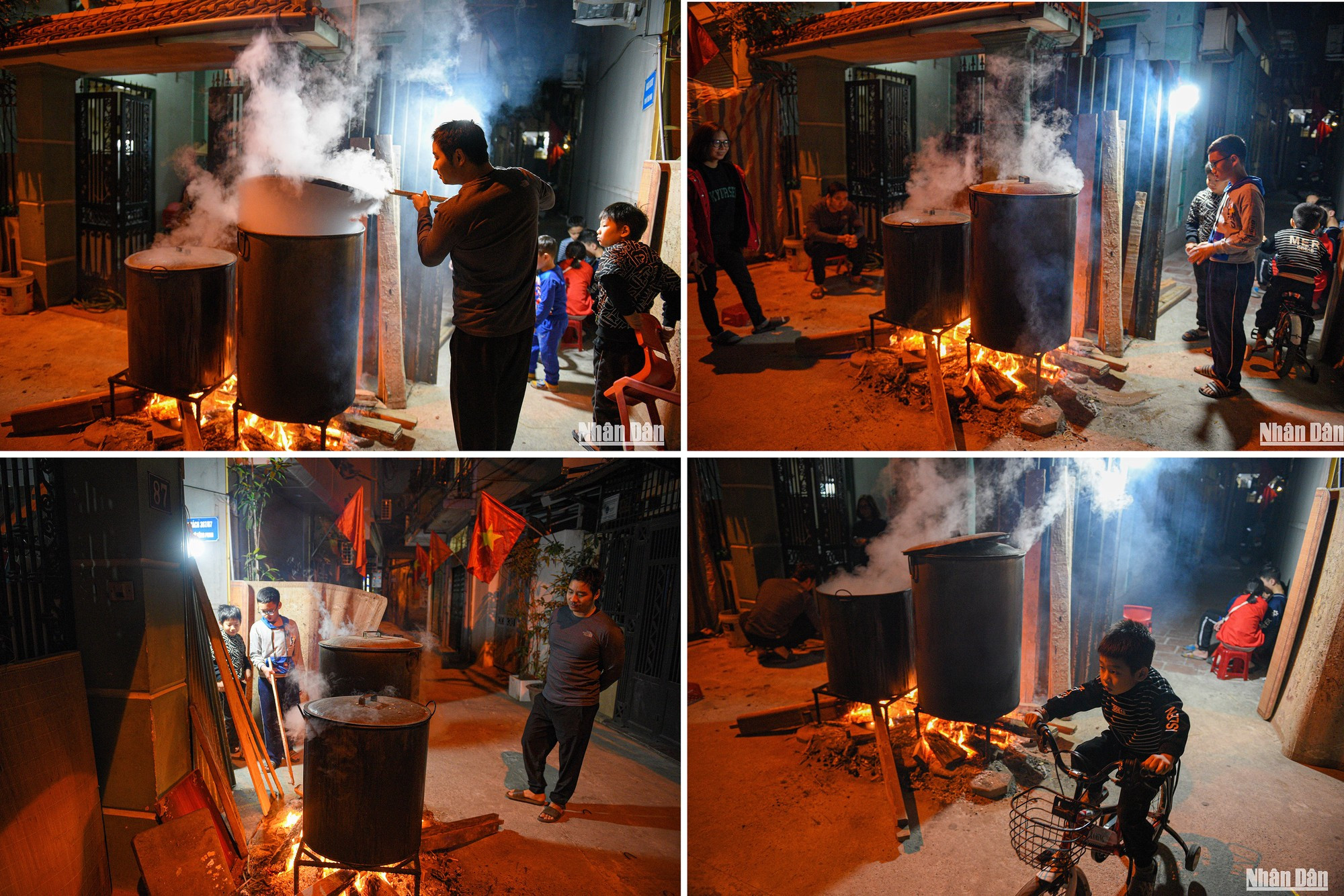 Los vecinos se reúnen toda la noche. Los vecinos se reúnen toda la noche.