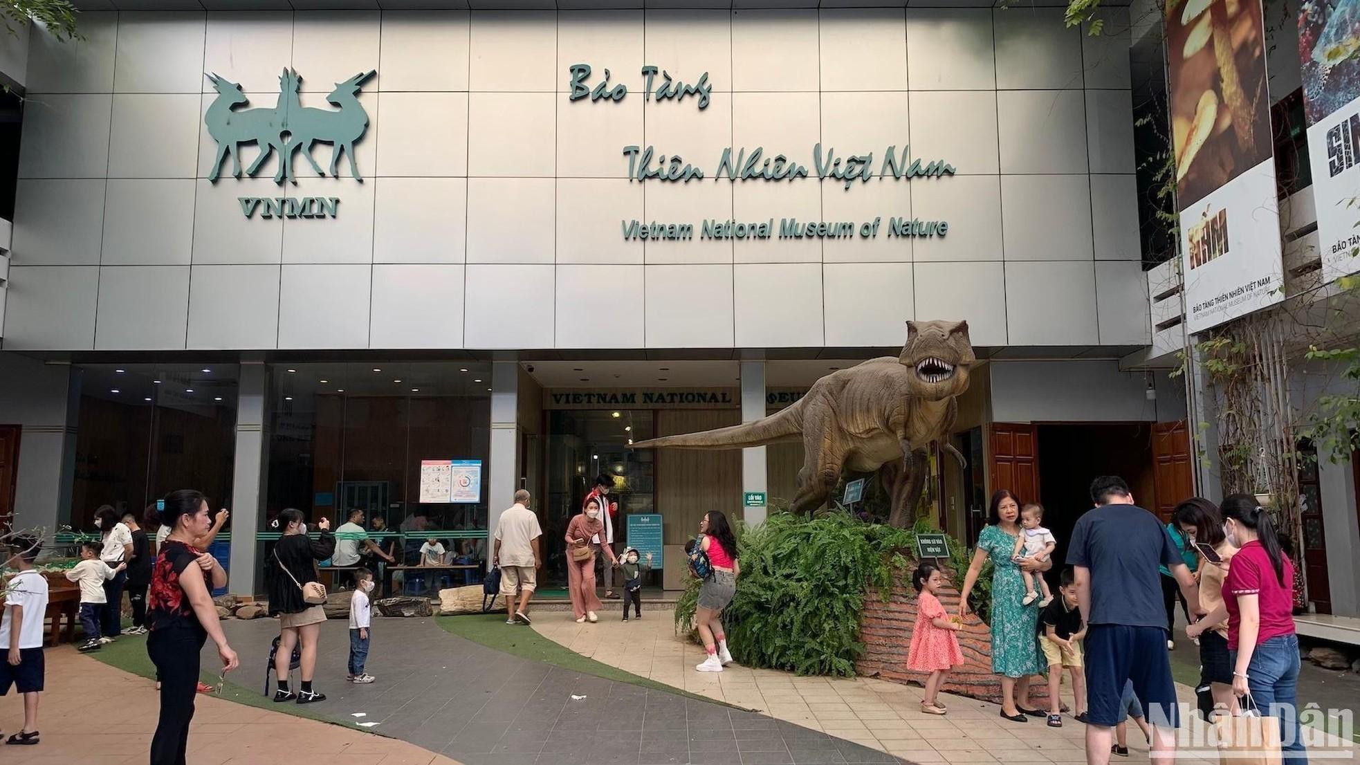 El Museo de la Naturaleza se ubica en el campus de la Academia de Ciencia y Tecnología de Vietnam en Hanói. Numerosos niños y sus padres visitaron este lugar el fin de semana pasado.