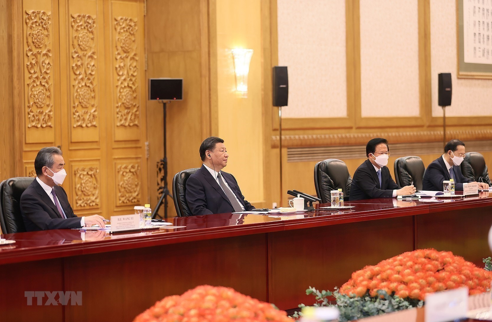 Xi Jinping habla en el evento.