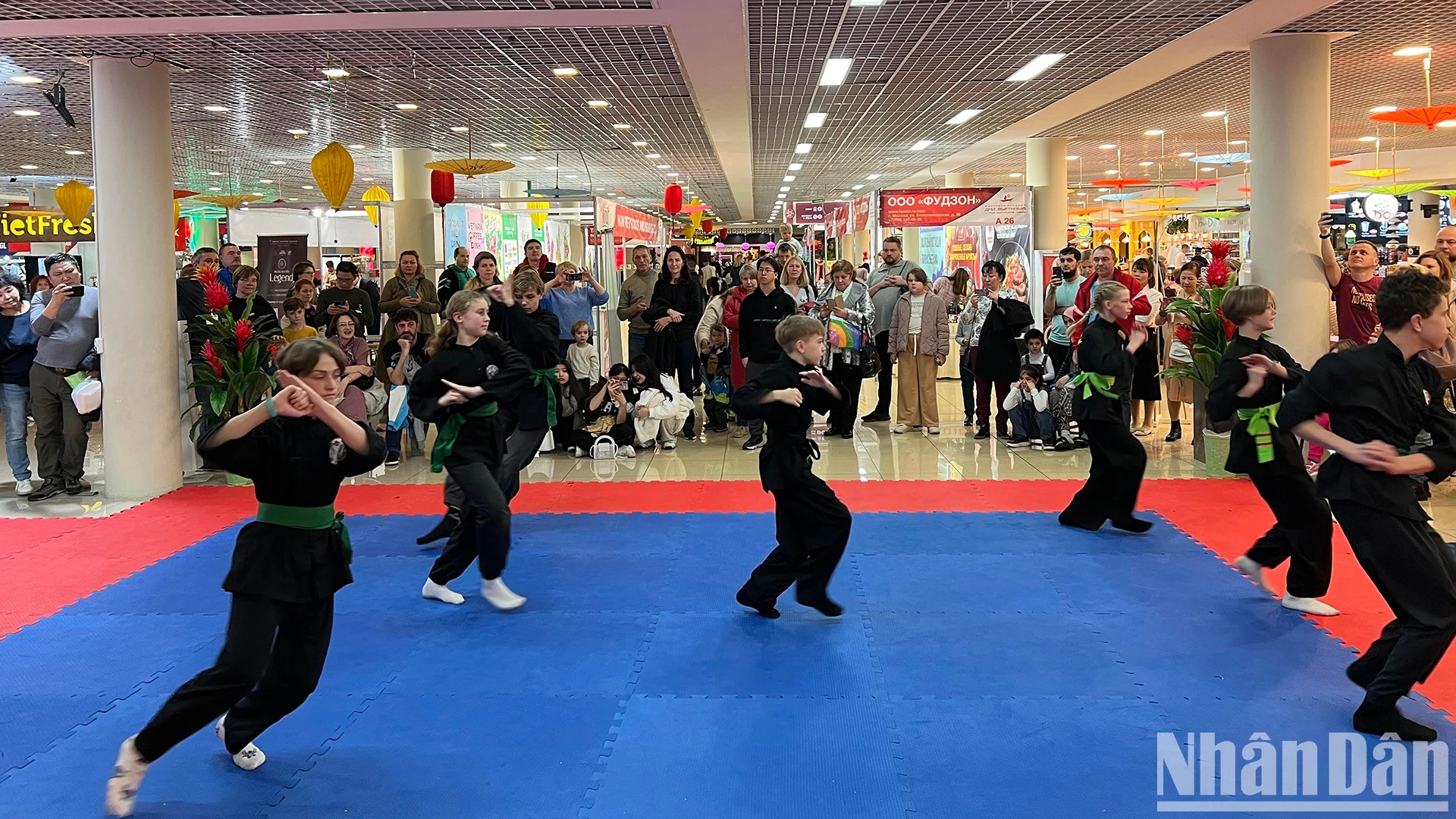 Espectáculo de artes marciales de Vietnam.