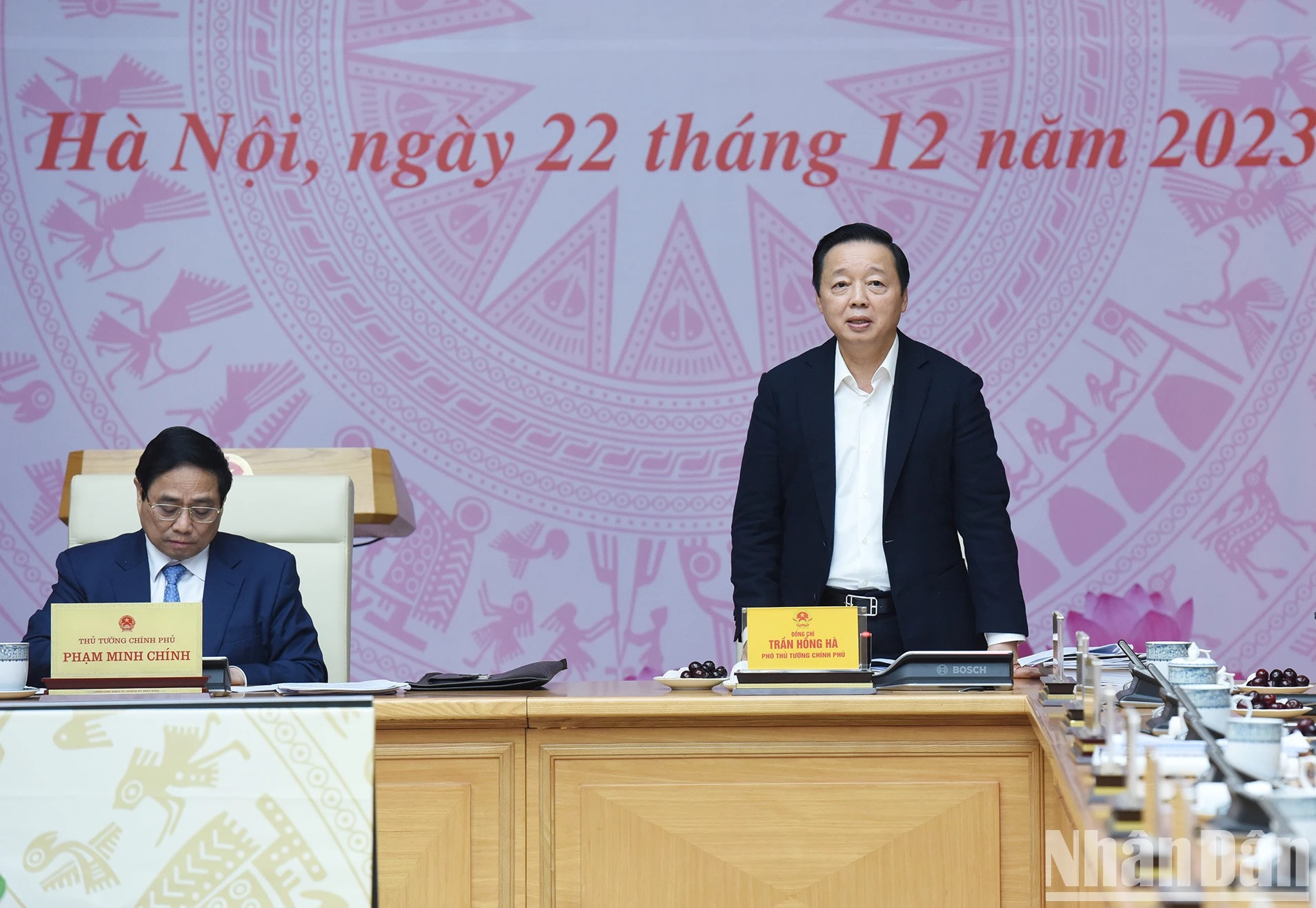 El viceprimer ministro Tran Hong Ha en el evento.