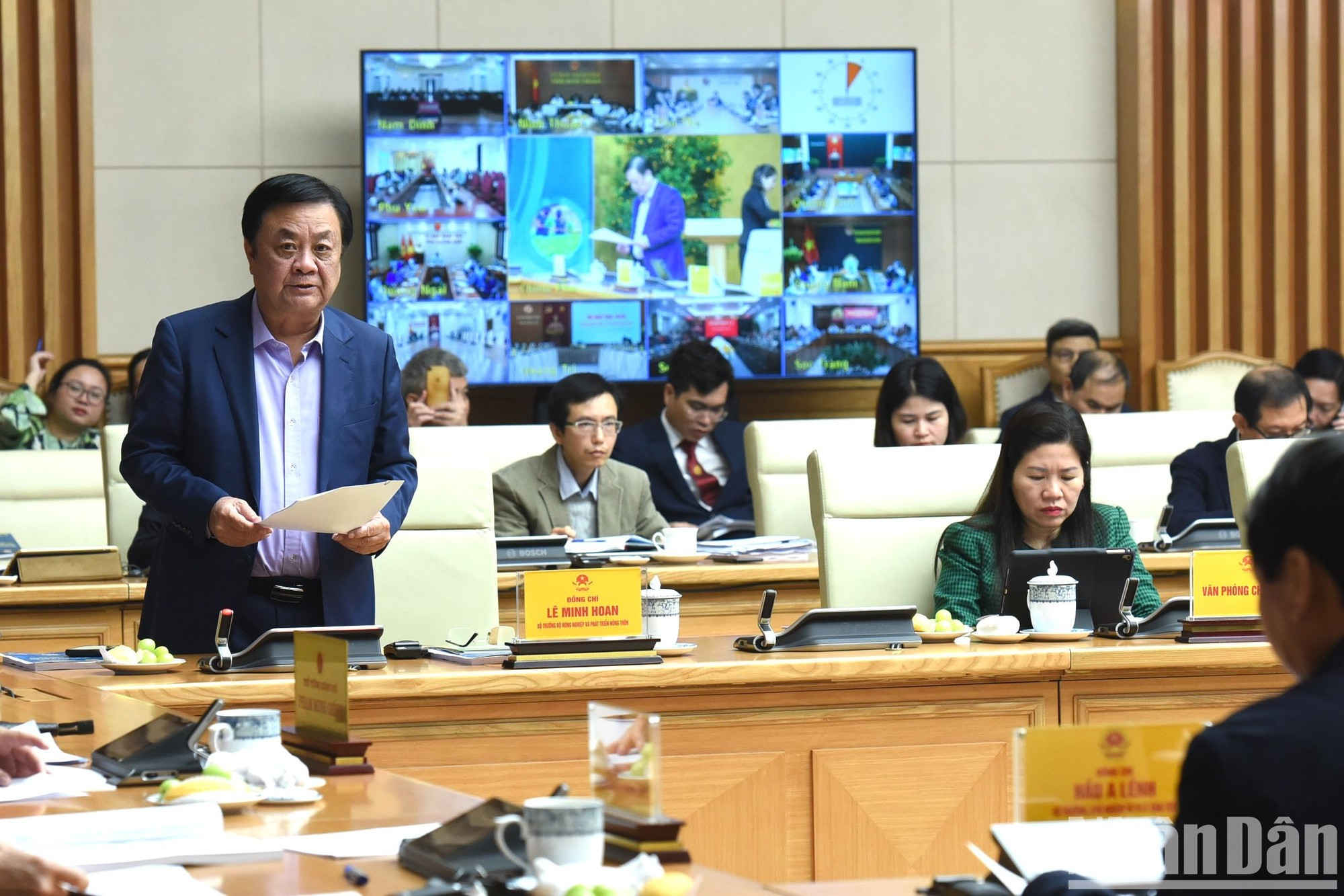 El ministro de Agricultura y Desarrollo Rural Le Minh Hoan en la cita. El ministro de Agricultura y Desarrollo Rural Le Minh Hoan en la cita.