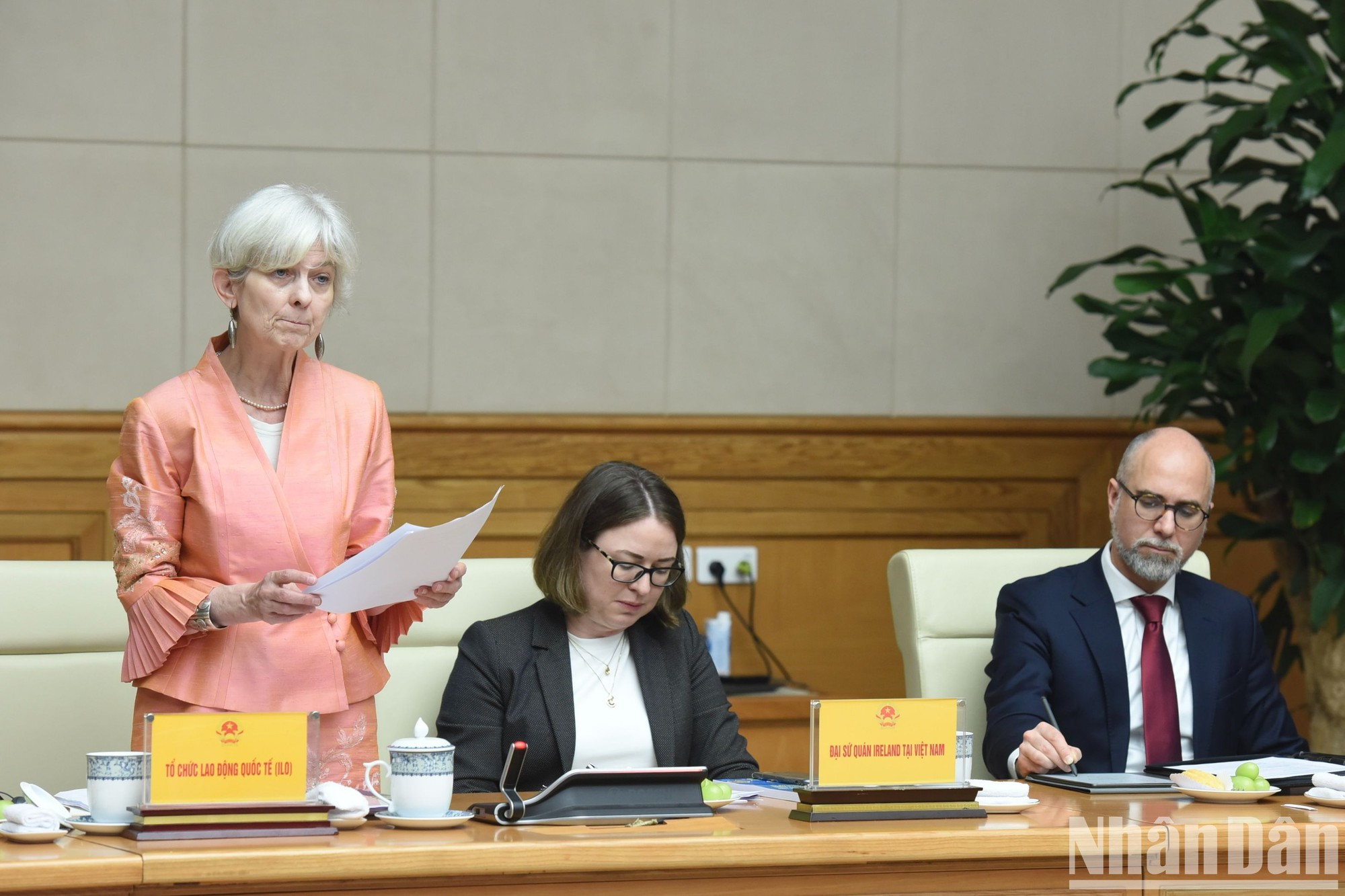 Representantes de la Organización Internacional del Trabajo. Representantes de la Organización Internacional del Trabajo.