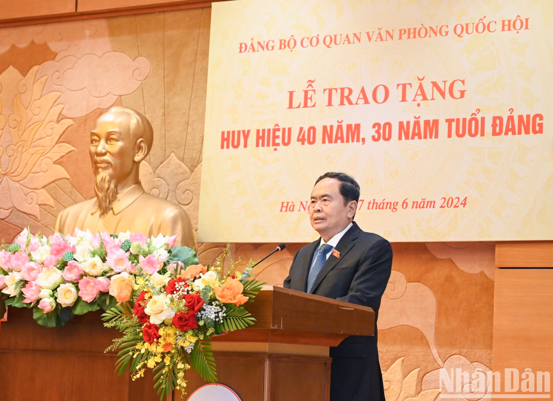 El presidente parlamentario Tran Thanh Man habla en el evento. El presidente parlamentario Tran Thanh Man habla en el evento.