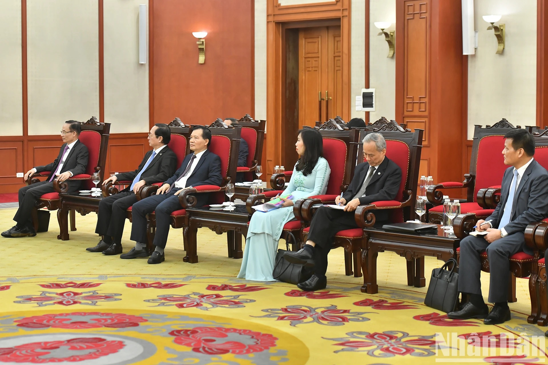 La delegación vietnamita.