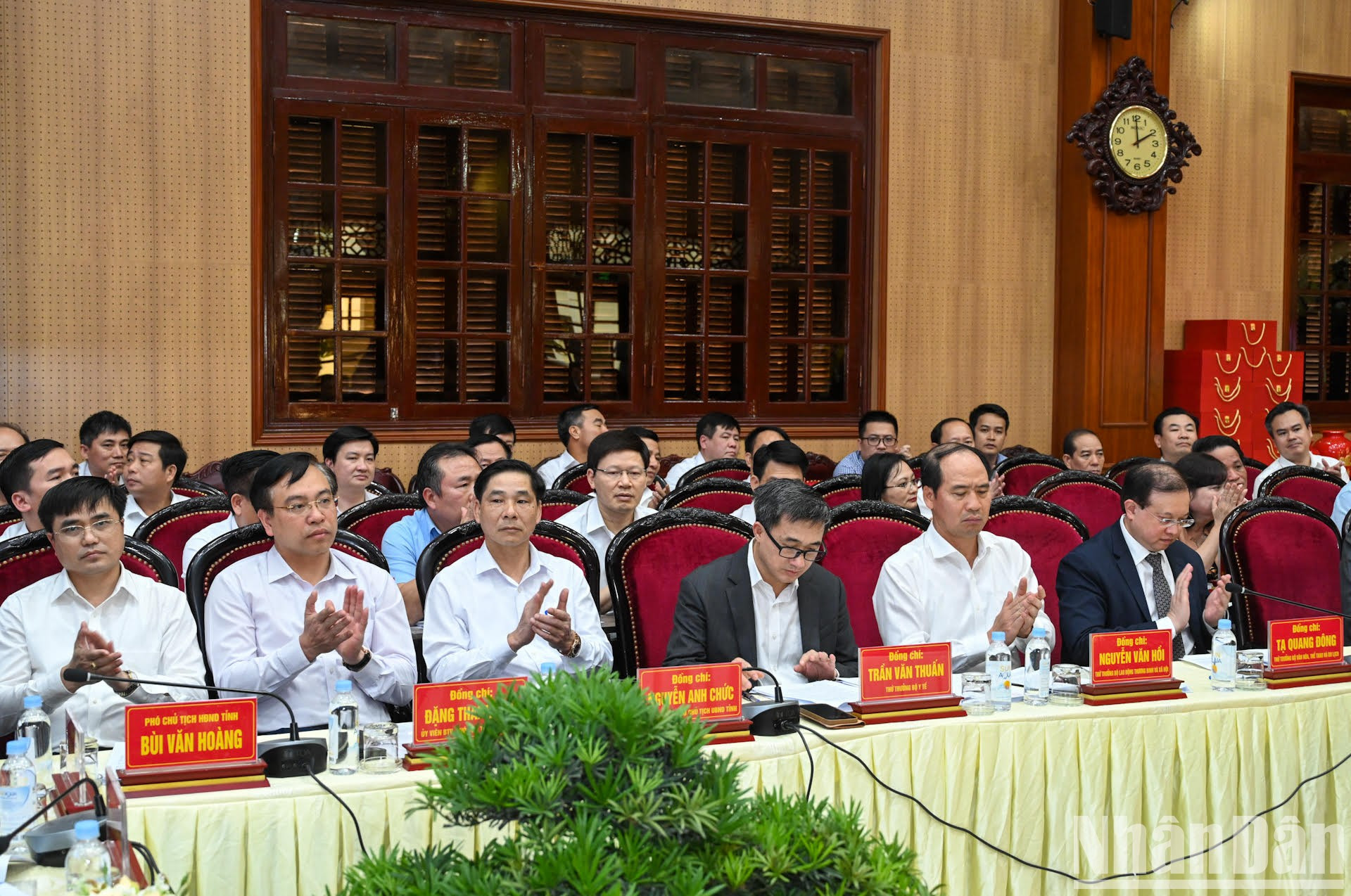 Los delegados en la reunión.