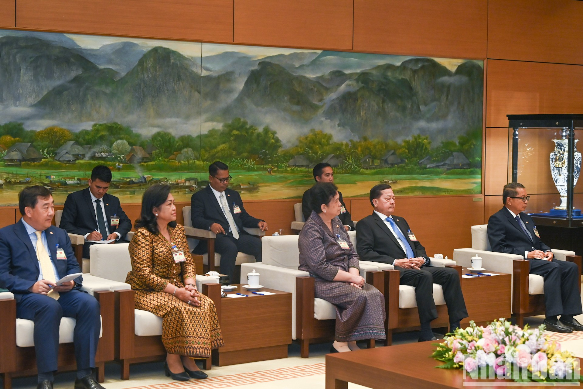 Delegados de Camboya. Delegados de Camboya.