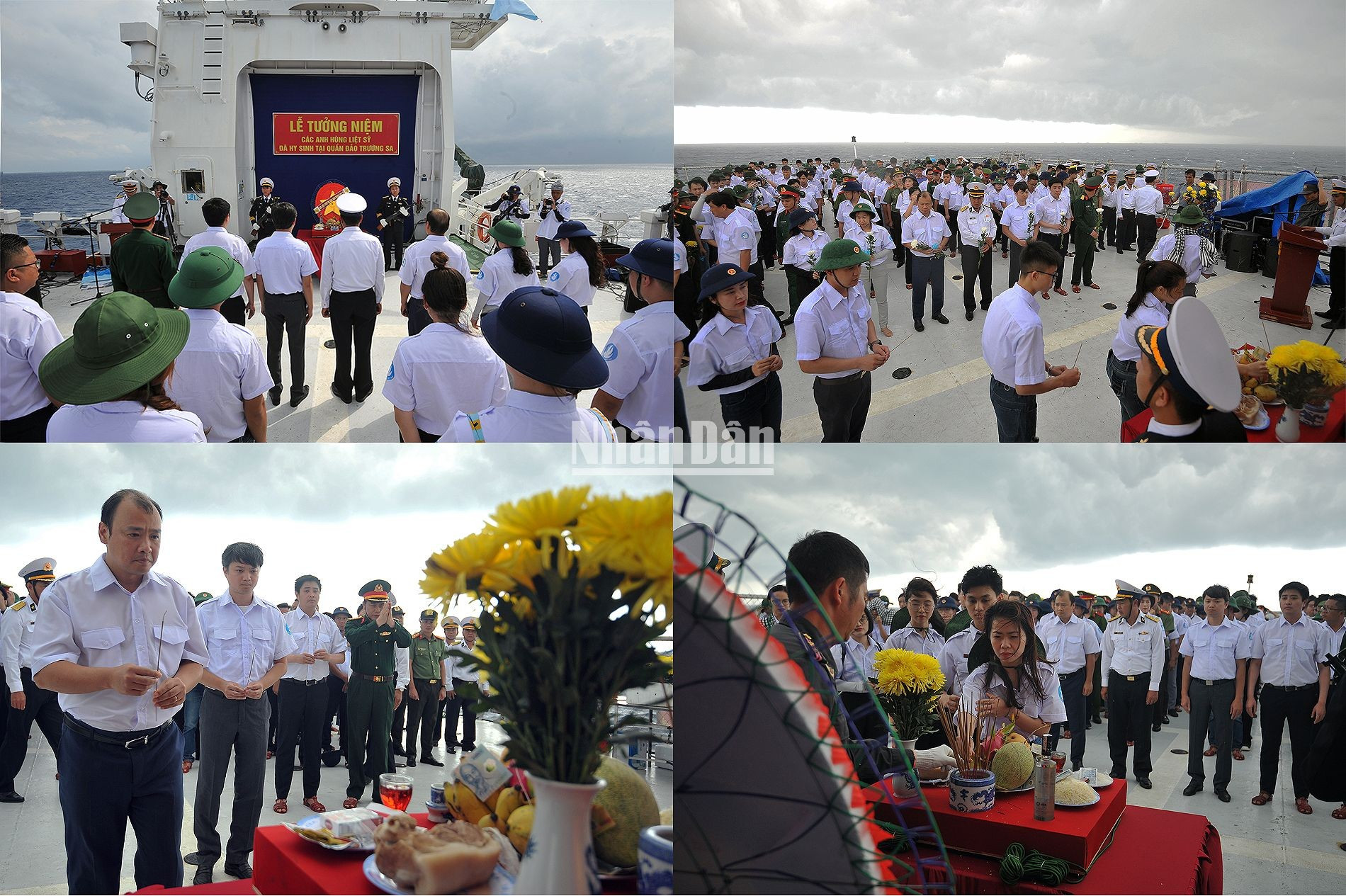 Las condiciones del tiempo en las aguas sagradas cambiaron en un instante desde que se inició la ceremonia.