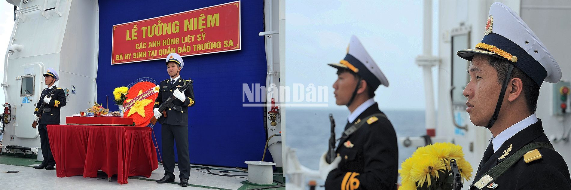 Guardias de honor en la ceremonia.