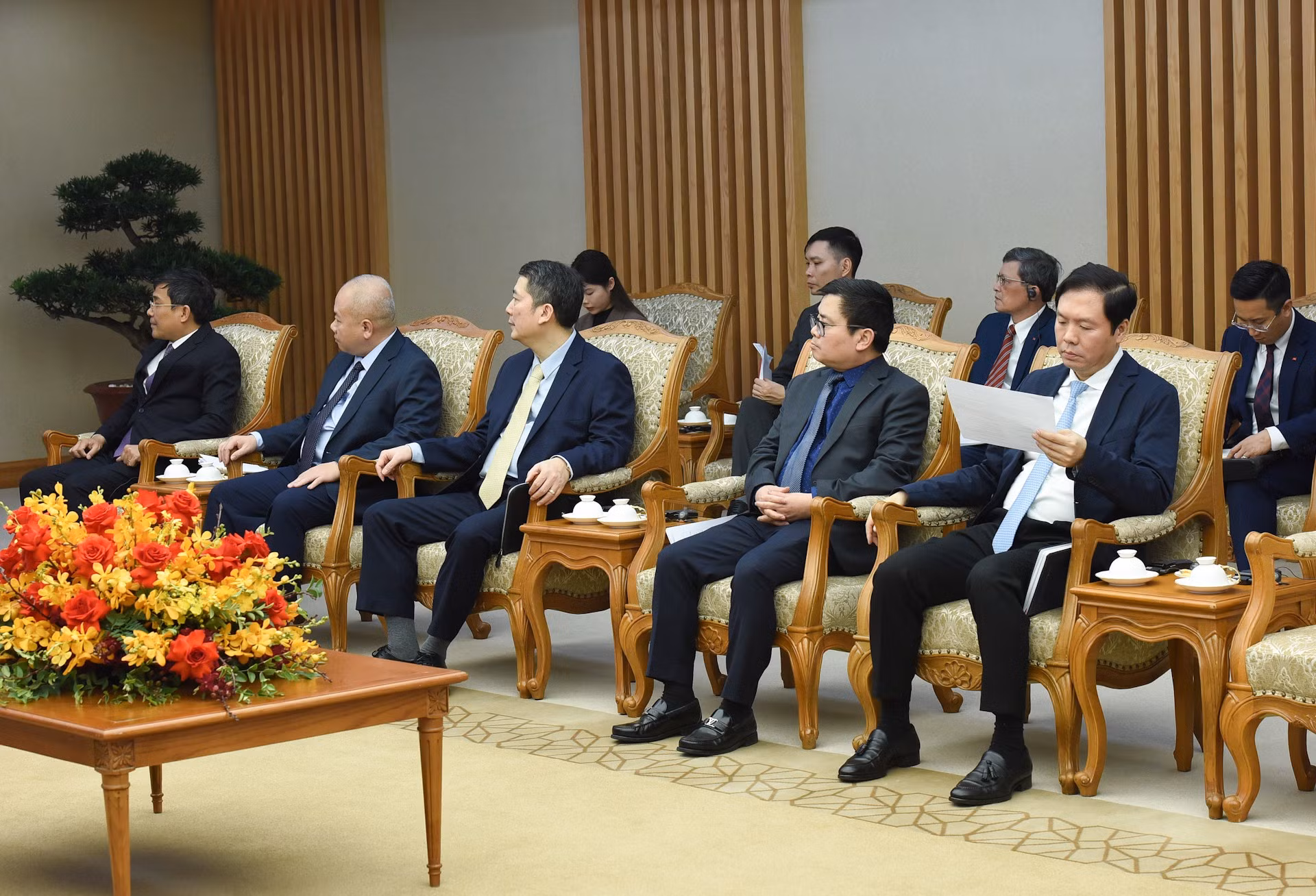 Representantes de Vietnam en el encuentro.