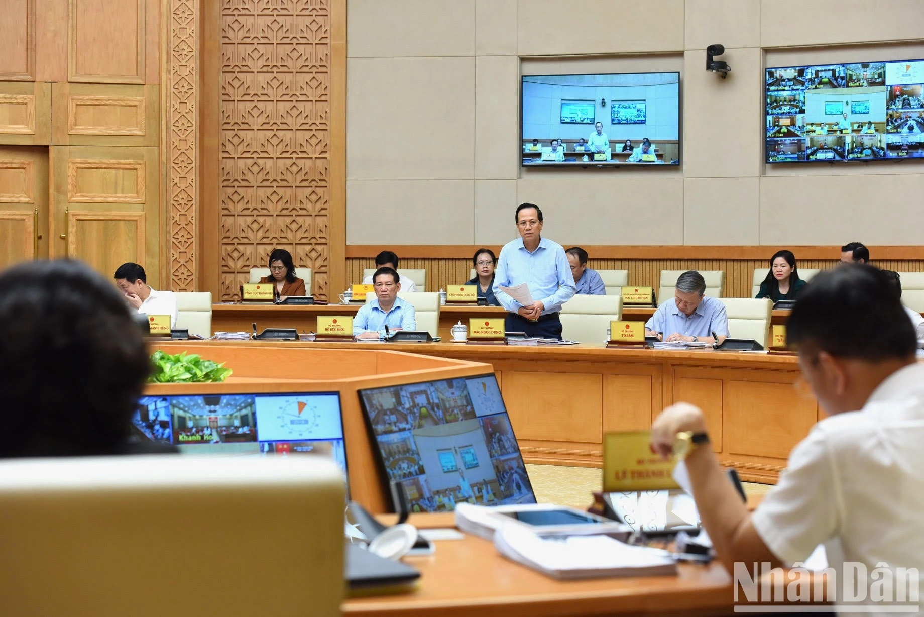 El ministro de Trabajo, Inválidos de Guerra y Asuntos Sociales, Dao Ngoc Dung.