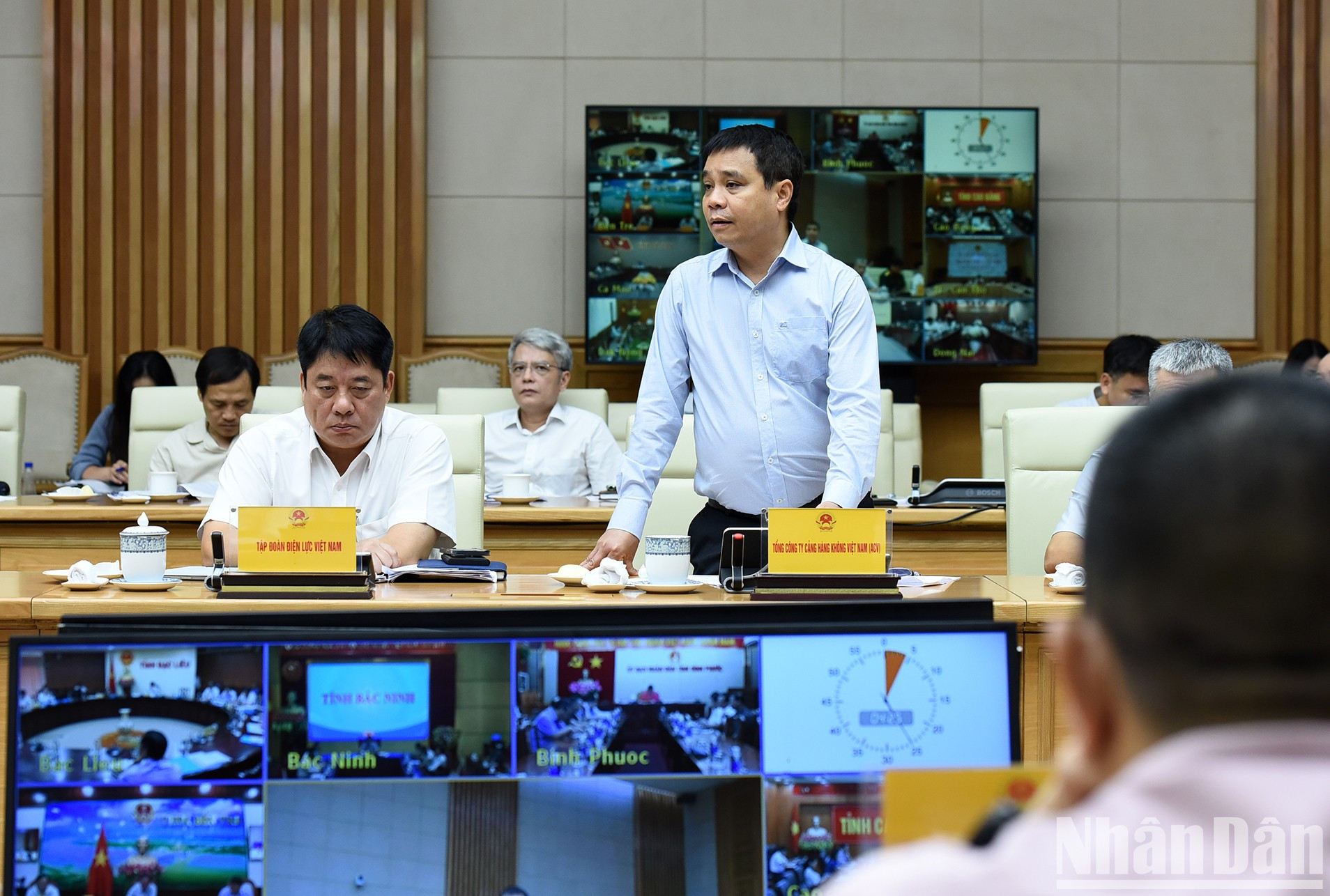 Un delegado de la Corporación de Aeropuertos de Vietnam.
