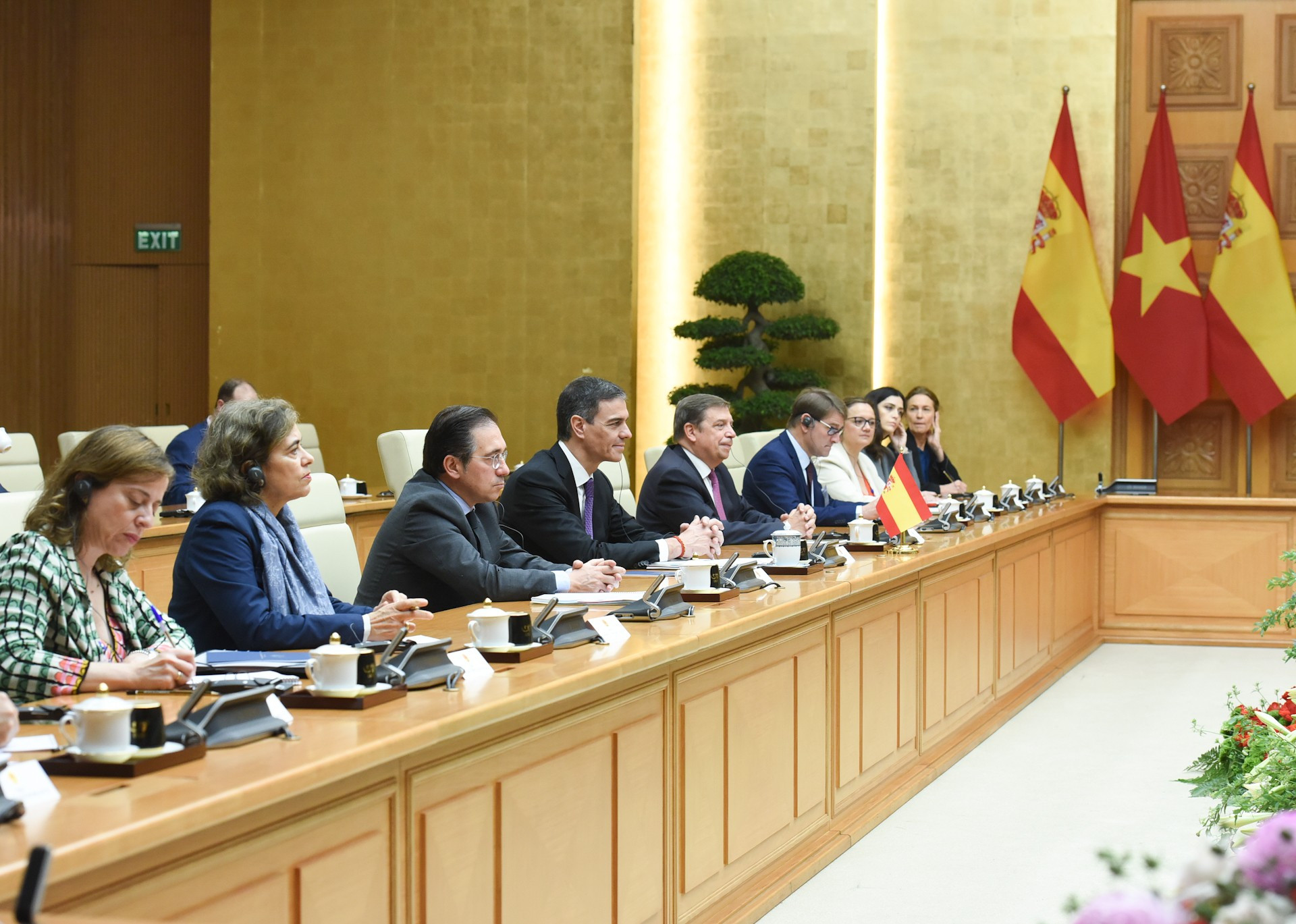 Miembros de la delegación española.