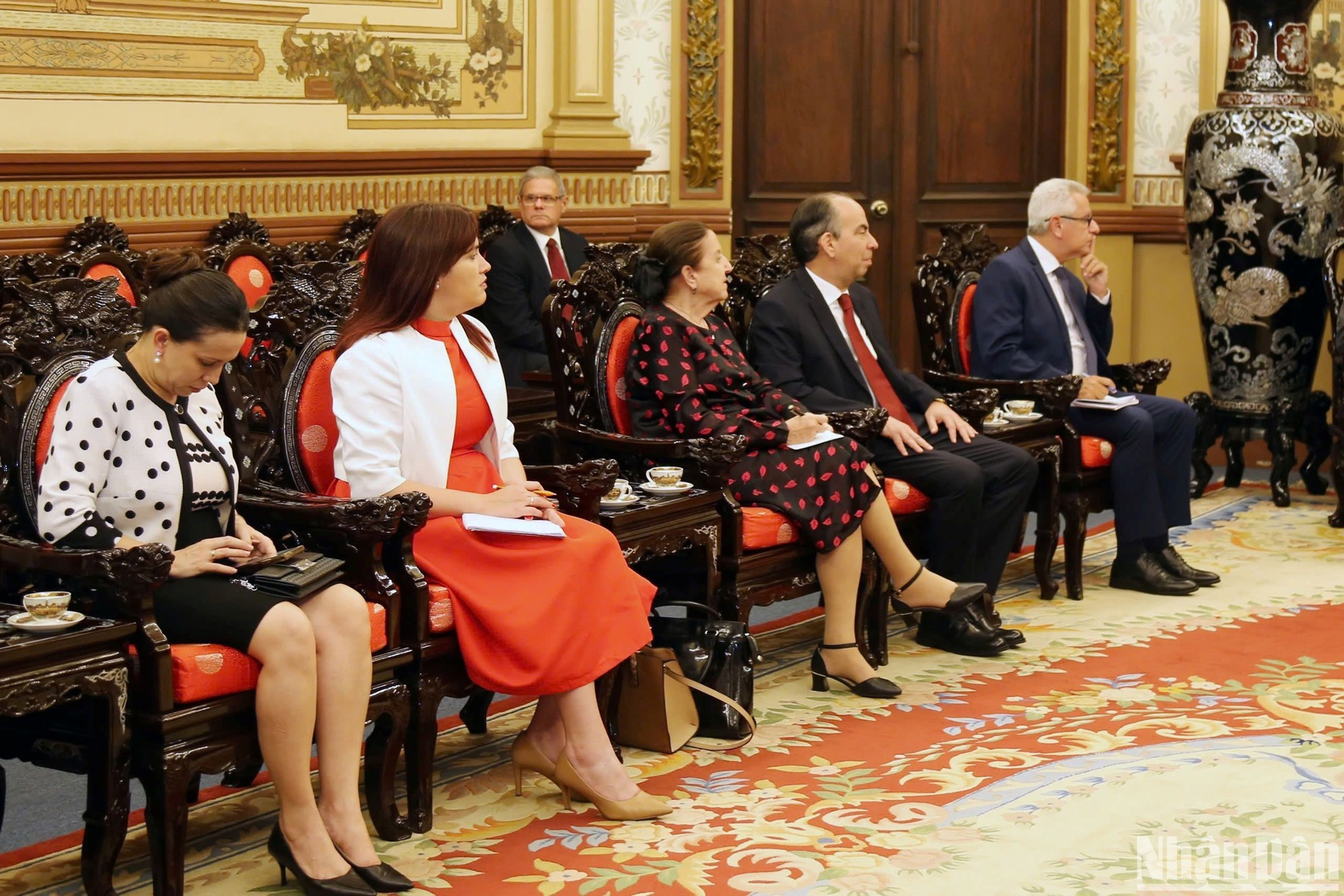 Miembros de la delegación cubana.