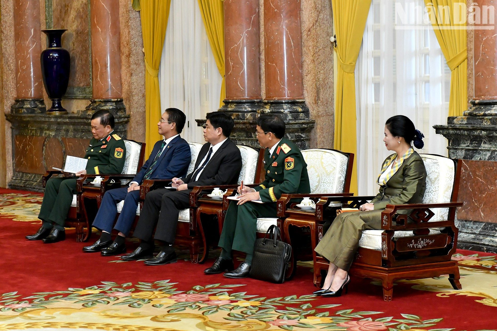 Delegados de Vietnam a la cita.