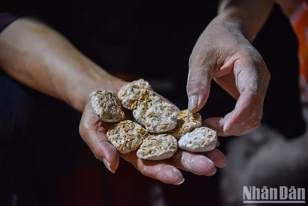 La levadura es hecha a mano con hierbas medicinales. La levadura es hecha a mano con hierbas medicinales.