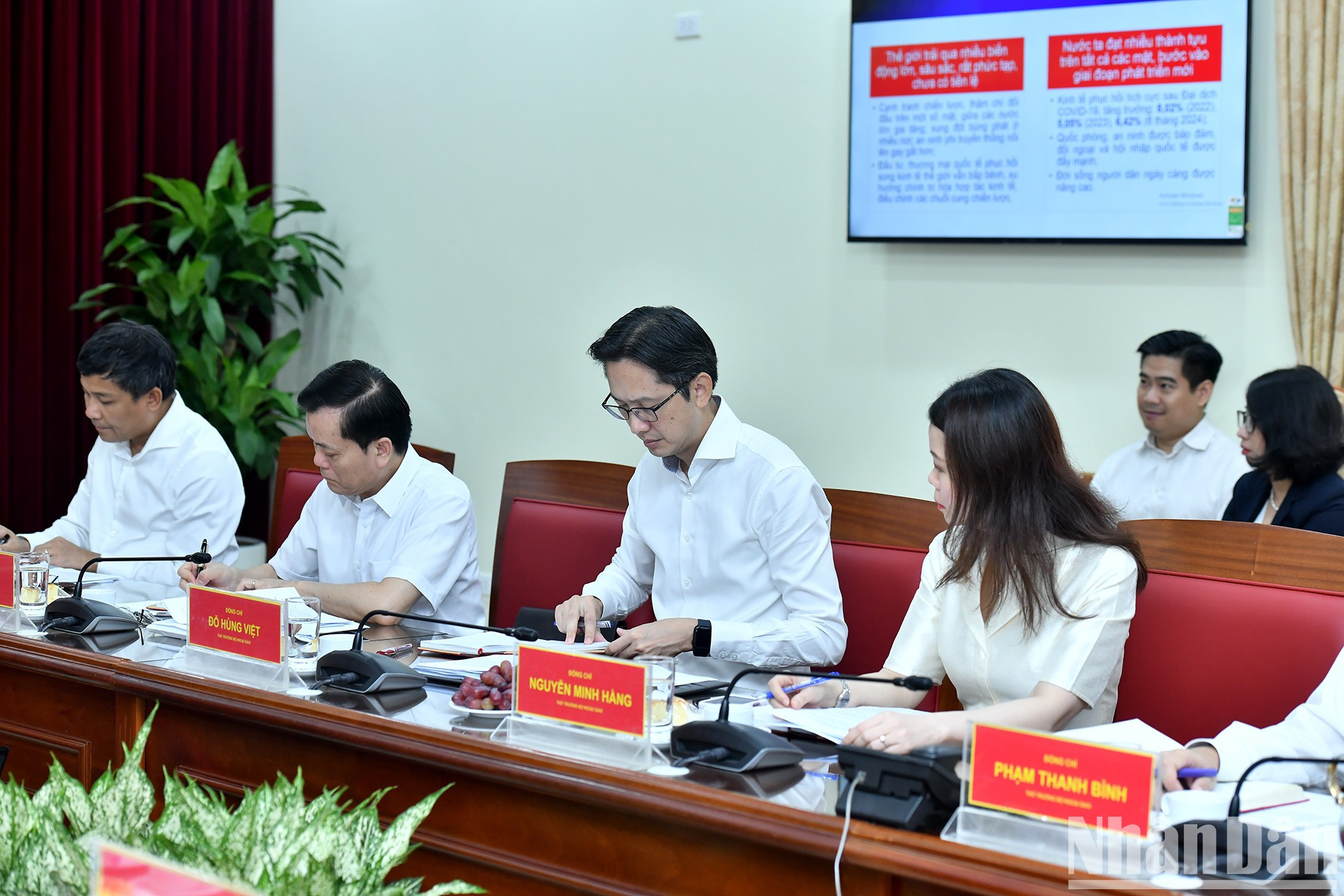 Delegados a la reunión.