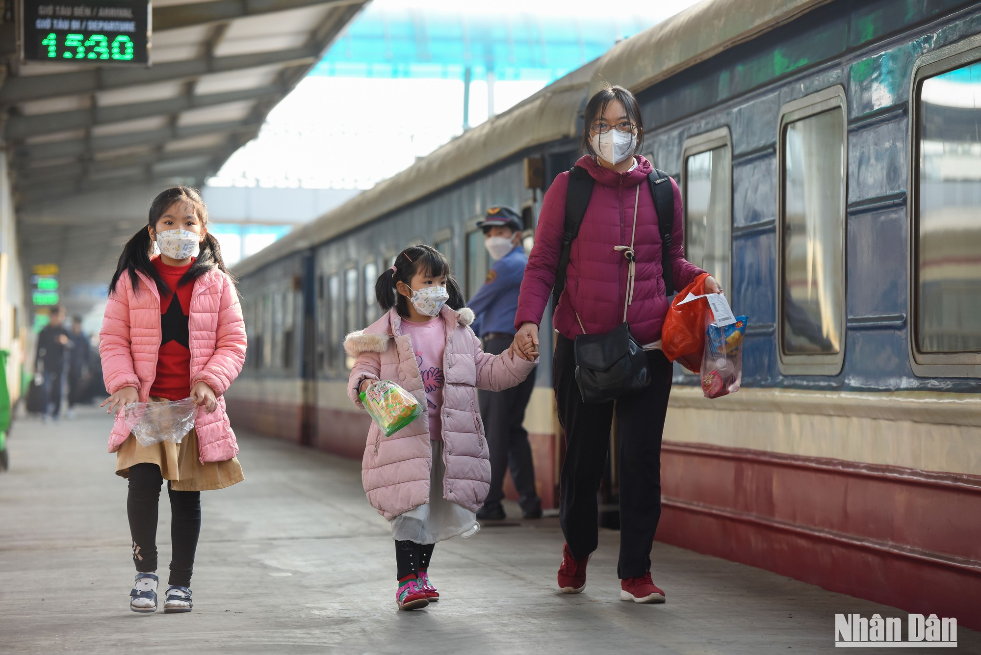 El andén de la estación de tren de Hanói la tarde del 21 de enero. El andén de la estación de tren de Hanói la tarde del 21 de enero.
