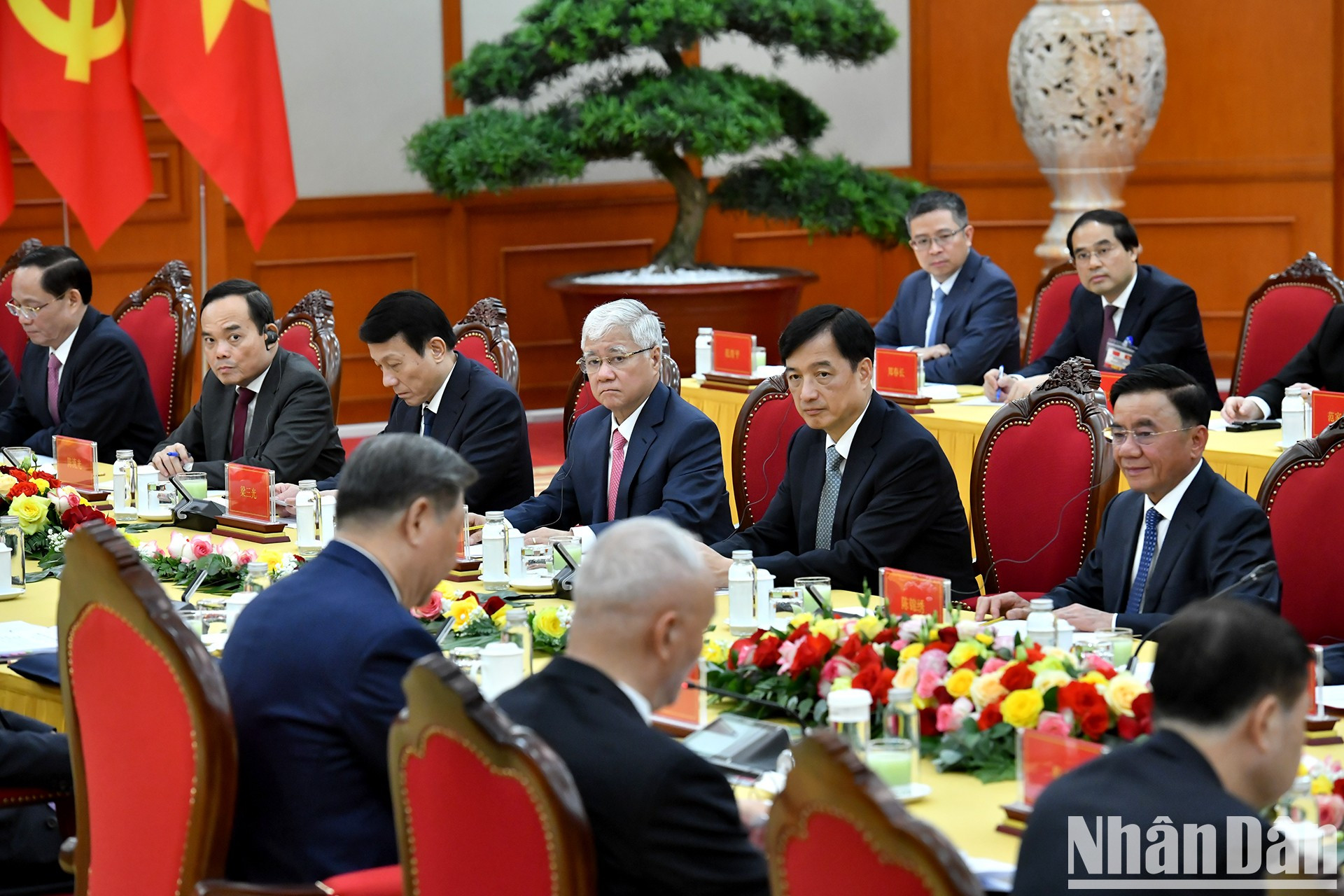 Delegados del país anfitrión en la cita.