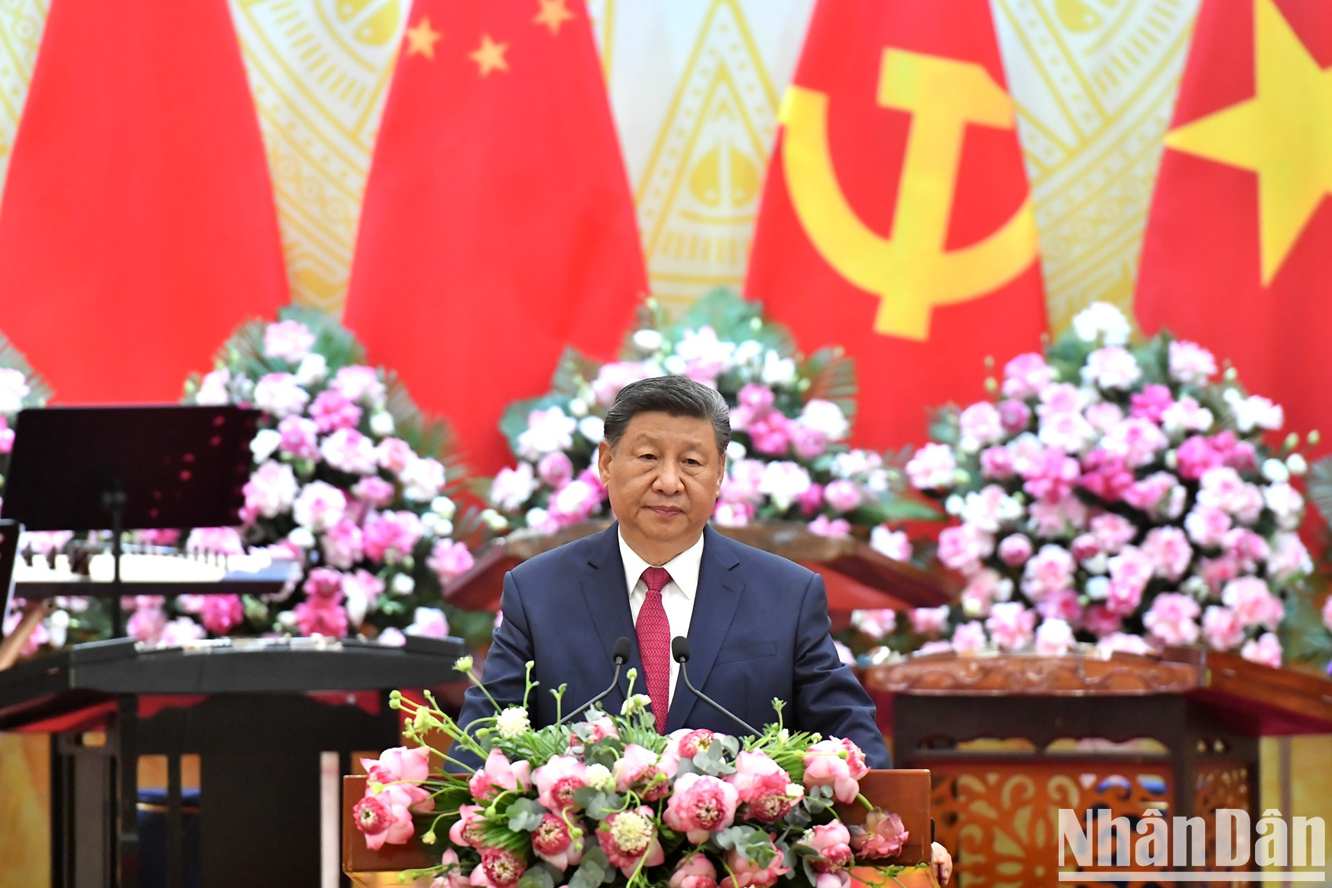 El secretario general del Partido Comunista de China y presidente del país, Xi Jinping, toma la palabra. El secretario general del Partido Comunista de China y presidente del país, Xi Jinping, toma la palabra.