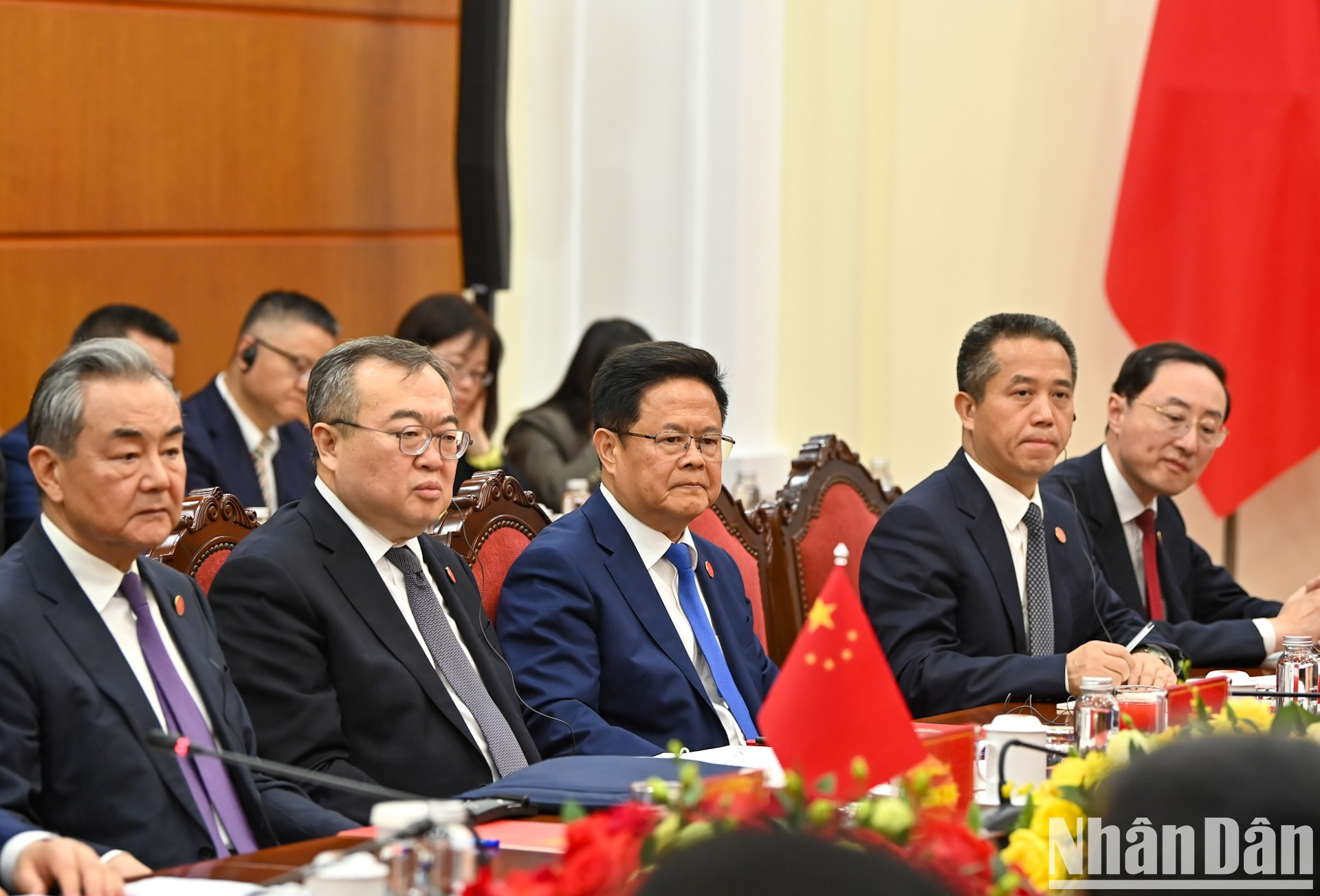 Delegados chinos en el encuentro.