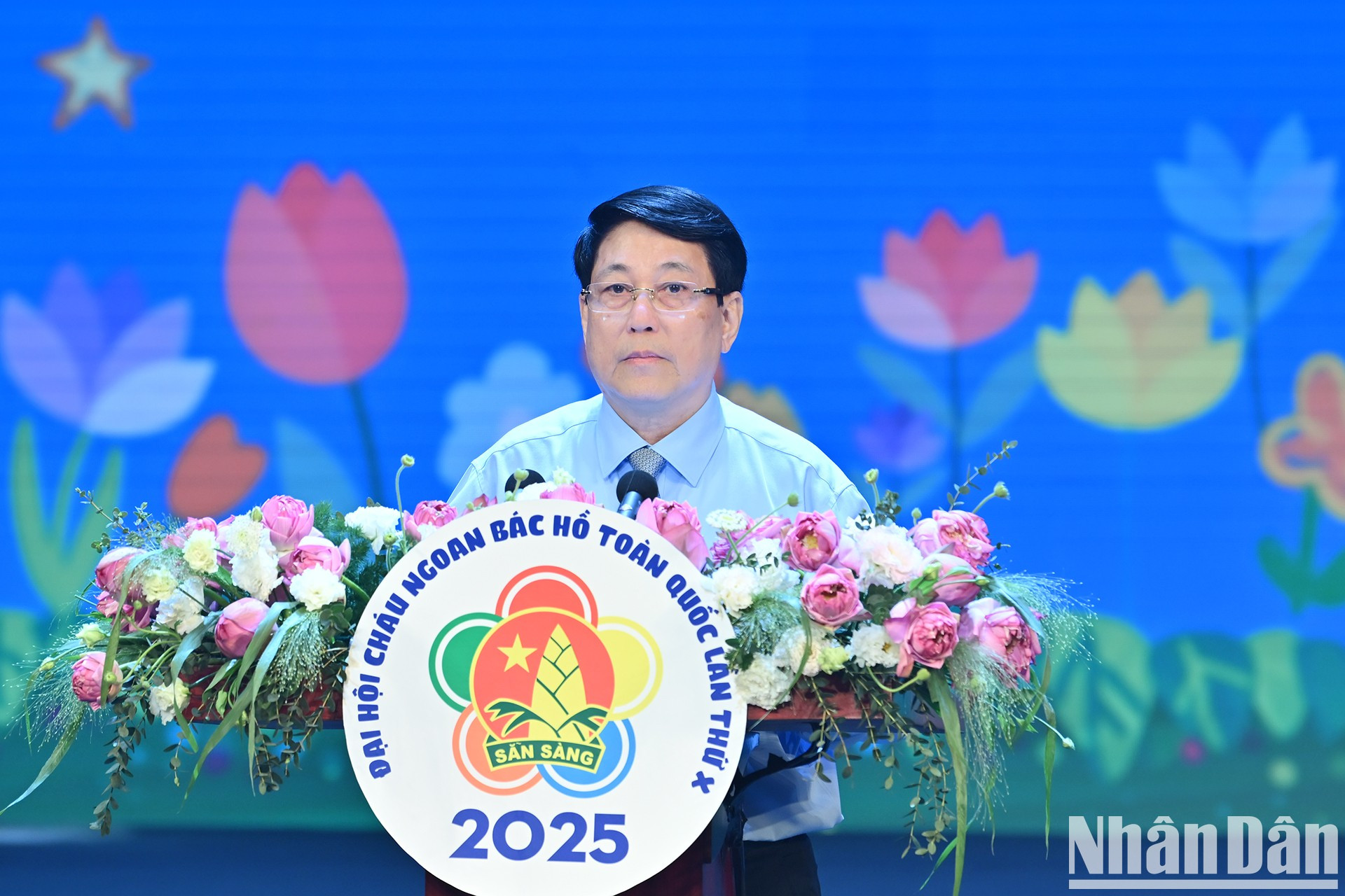 El presidente Luong Cuong da palabras. El presidente Luong Cuong da palabras.