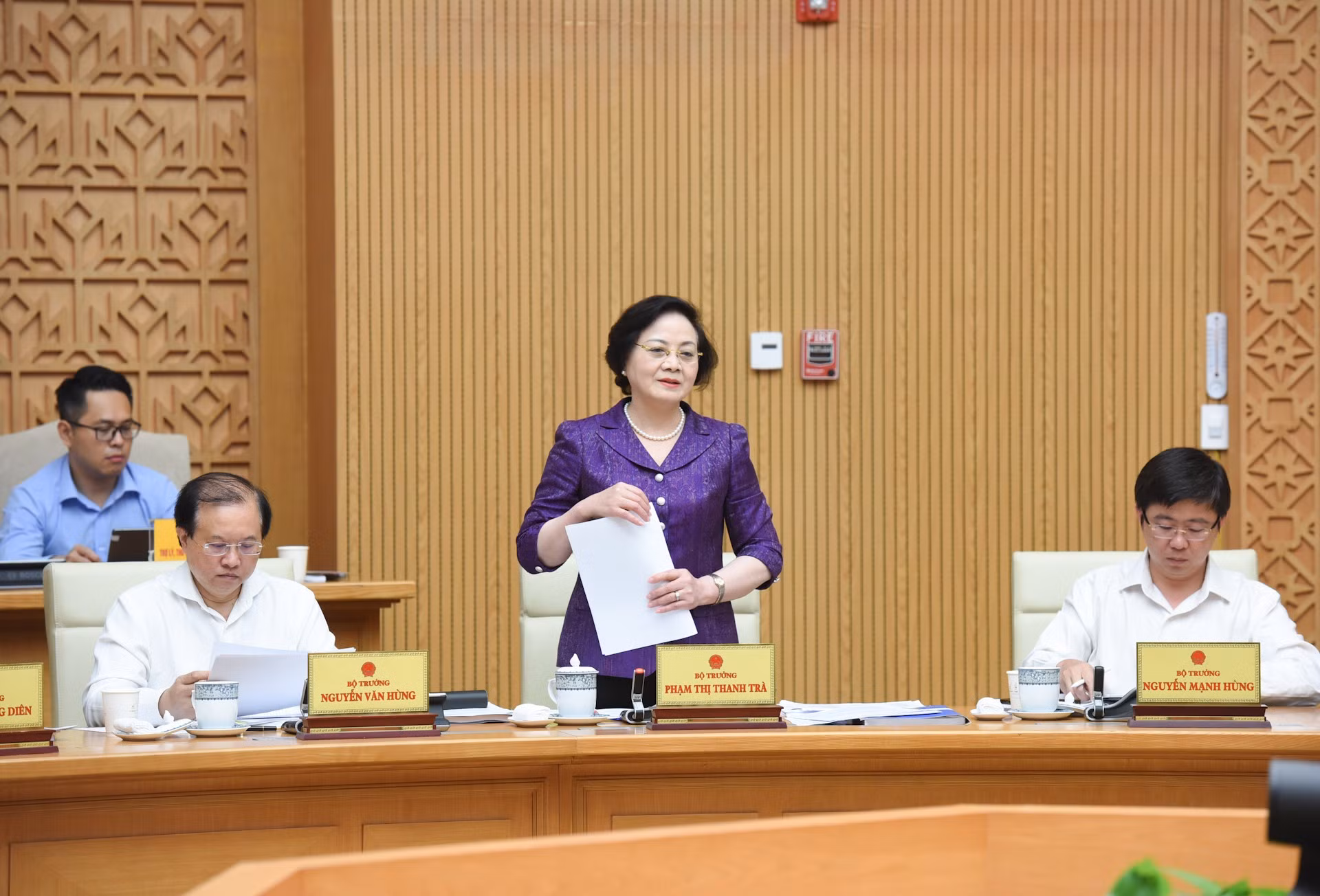 La ministra del Interior, Pham Thi Thanh Tra.