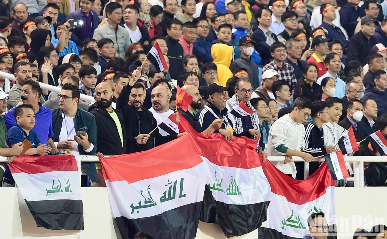Hinchas de Iraq.