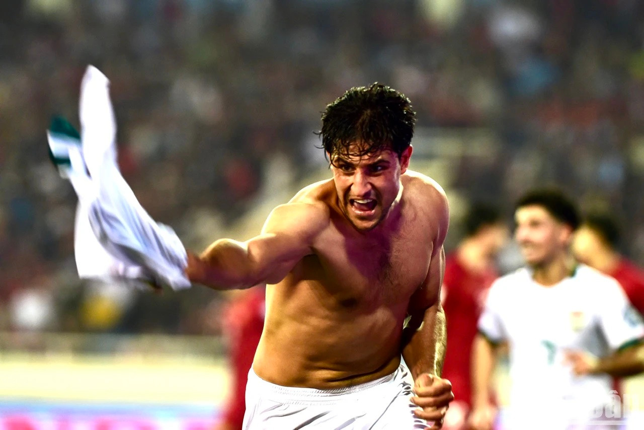 Muhanad Ali, autor del único gol del partido.