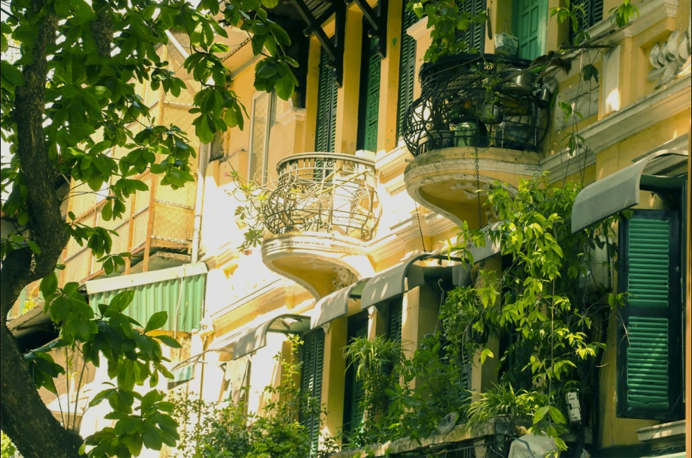 Casas en el casco antiguo del distrito de Hoan Kiem.