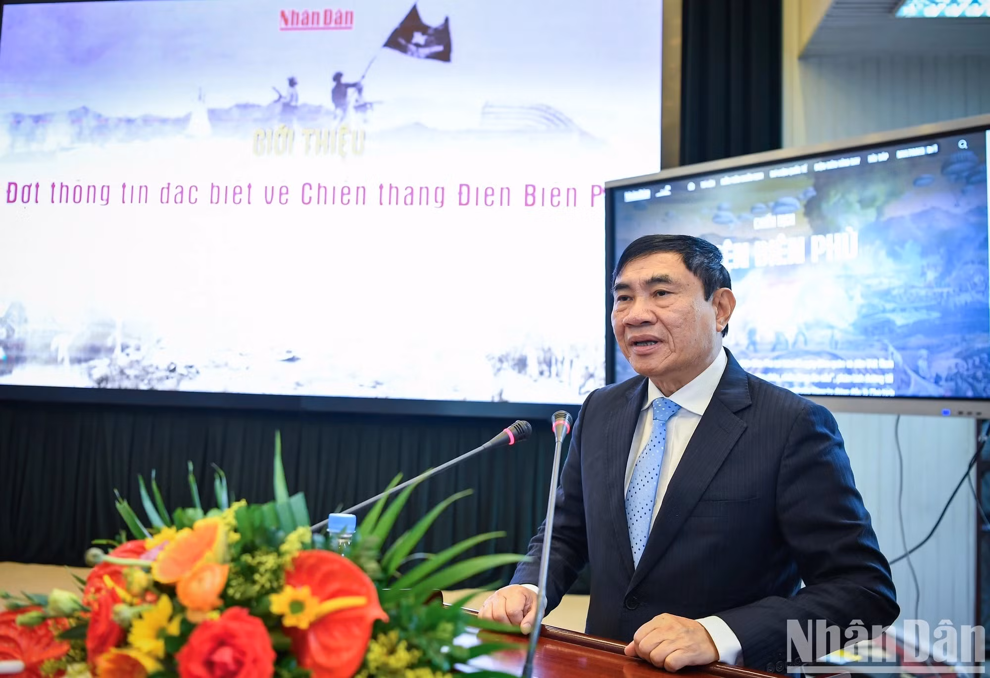 . Tran Quoc Cuong, secretario del Comité del Partido en la provincia de Dien Bien, donde se ubica la ciudad de Dien Bien Phu, campo de batalla de dicha homónima operación militar.