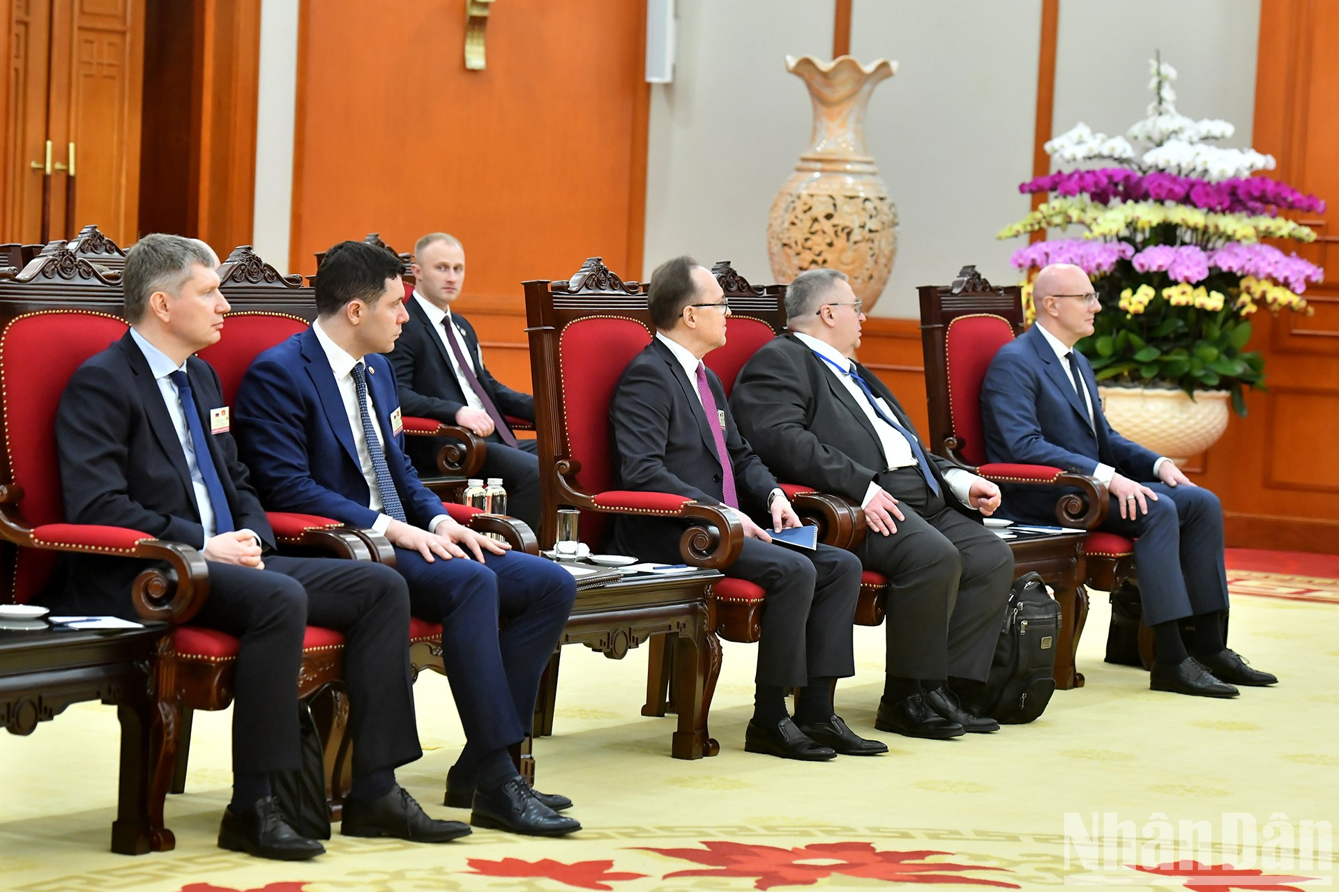 Miembros de la delegación rusa. Miembros de la delegación rusa.