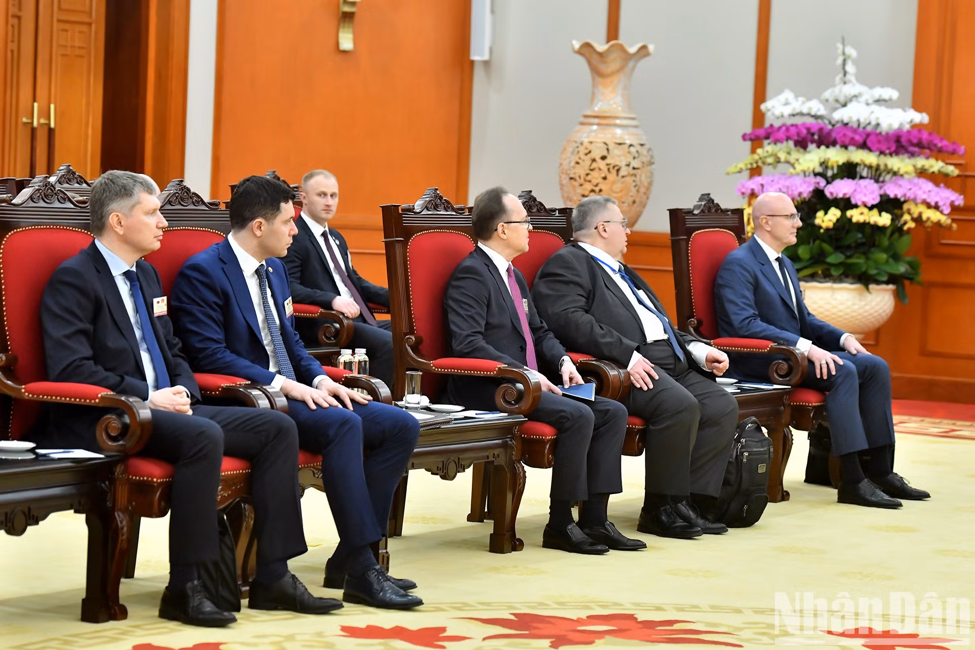 Miembros de la delegación rusa. Miembros de la delegación rusa.