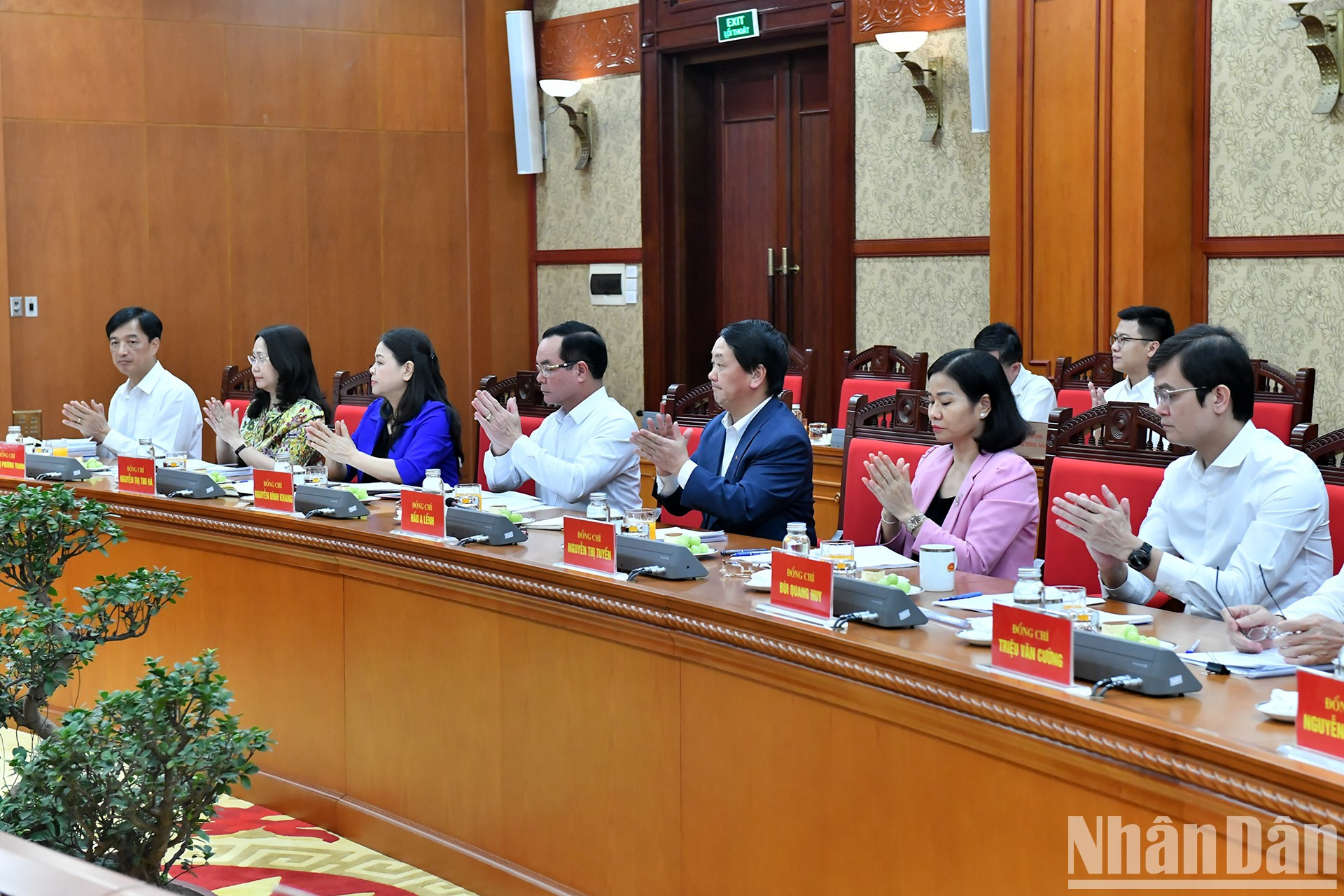 Delegados a la reunión.