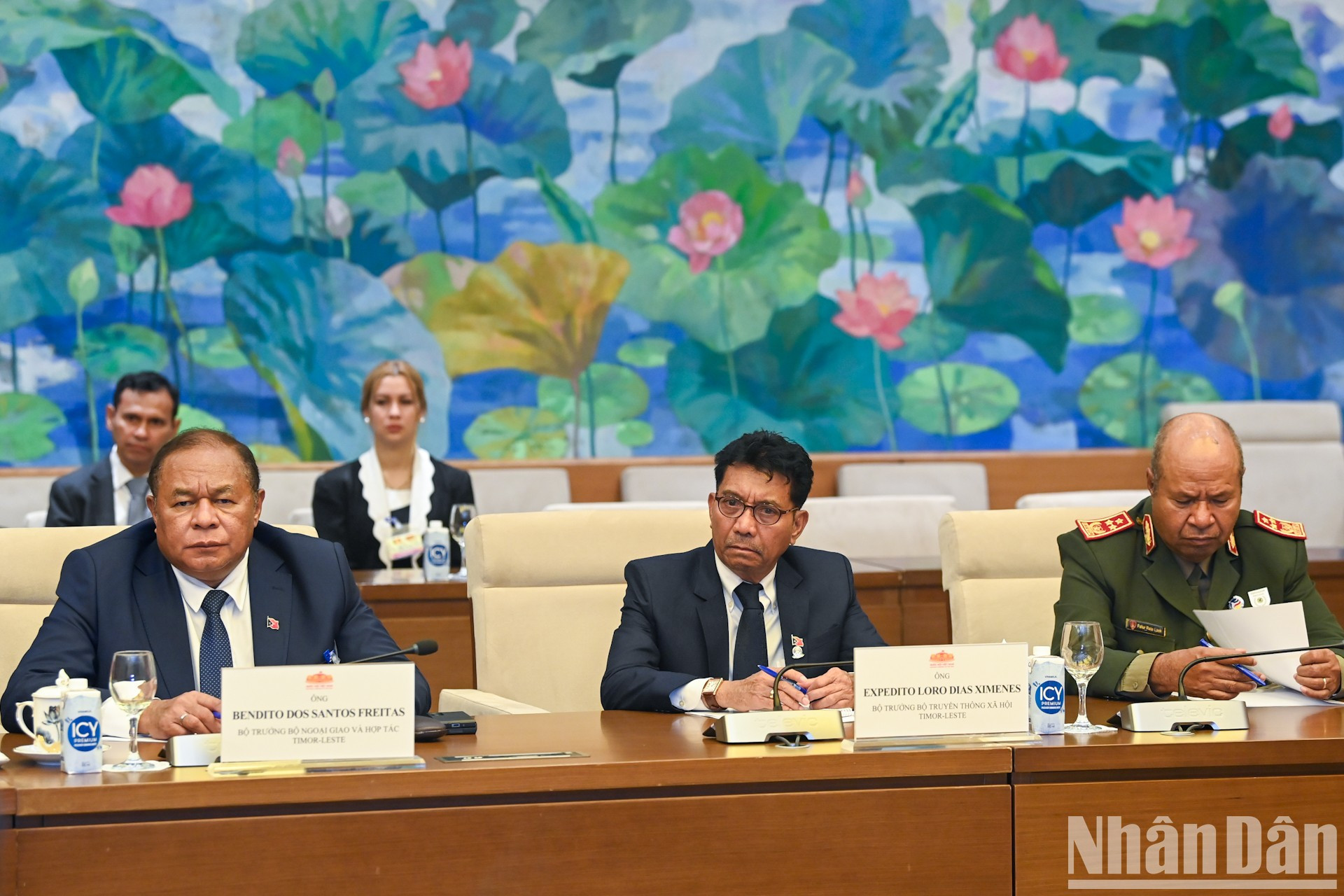 Miembros de la delegación timorense. Miembros de la delegación timorense.