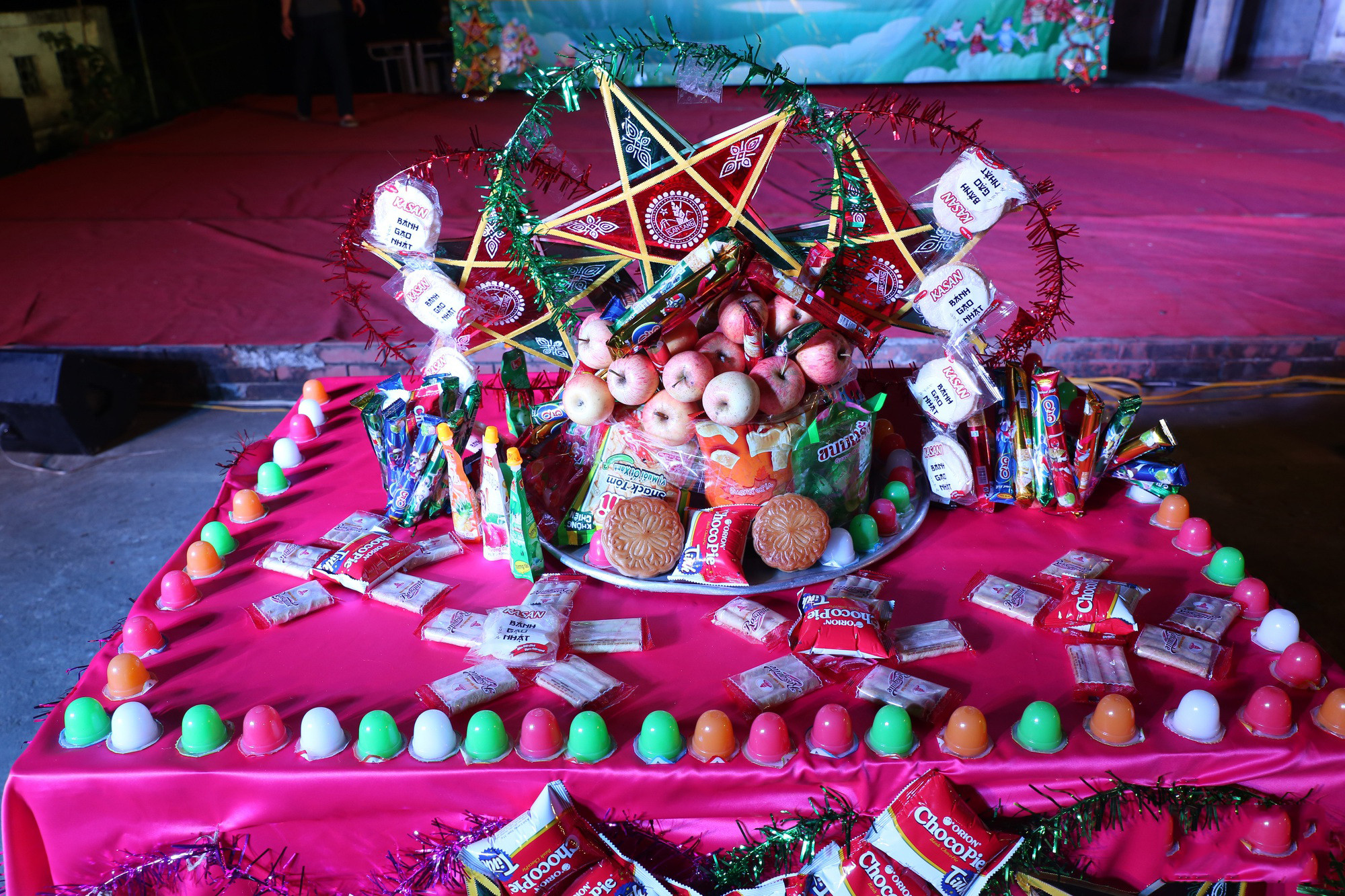 La bandeja de la luna en el evento. Su preparación es una tradición en el Festival.