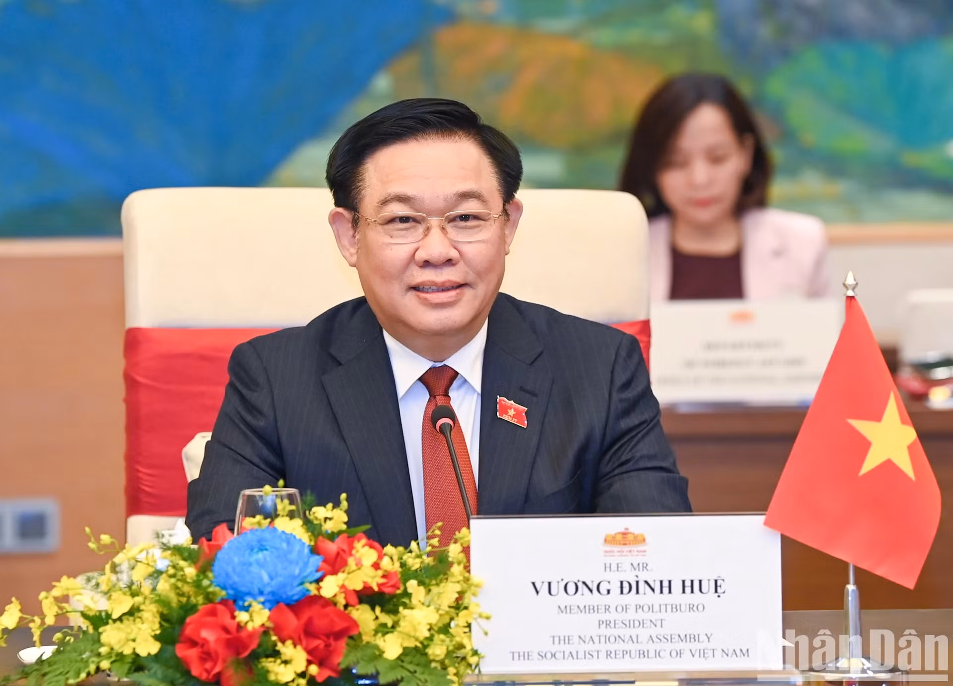 El presidente de la Asamblea Nacional de Vietnam, Vuong Dinh Hue.