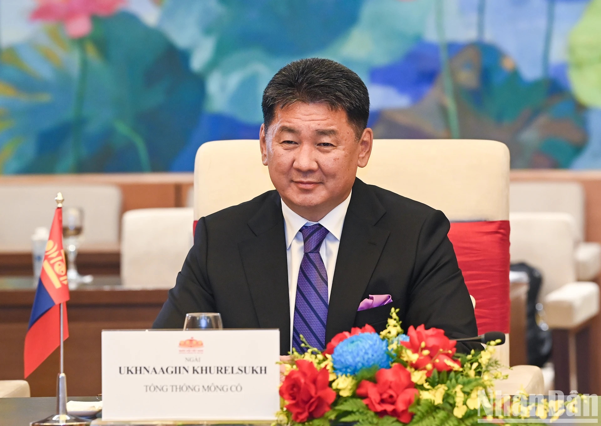 El presidente de Mongolia, Ukhnaagiin Khurelsukh. El presidente de Mongolia, Ukhnaagiin Khurelsukh.