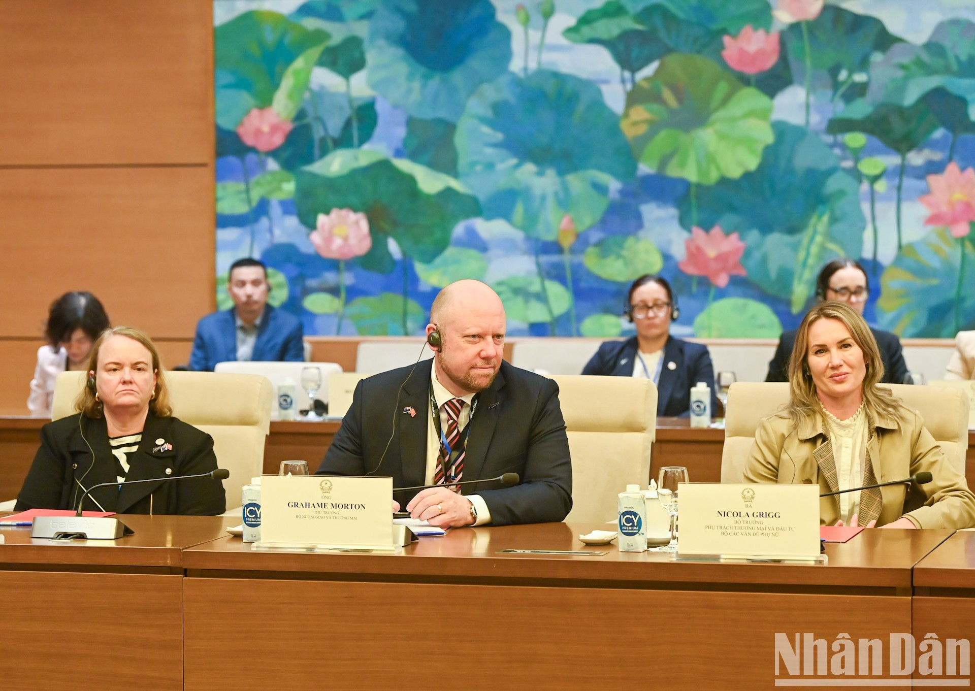 Miembros de la delegación neozelandesa. Miembros de la delegación neozelandesa.