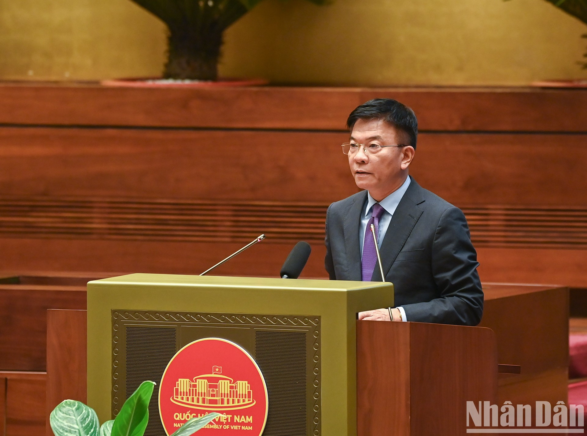 El vicepremier y ministro de Justicia, Le Thanh Long, complementa su explicación sobre algunas cuestiones. El vicepremier y ministro de Justicia, Le Thanh Long, complementa su explicación sobre algunas cuestiones.