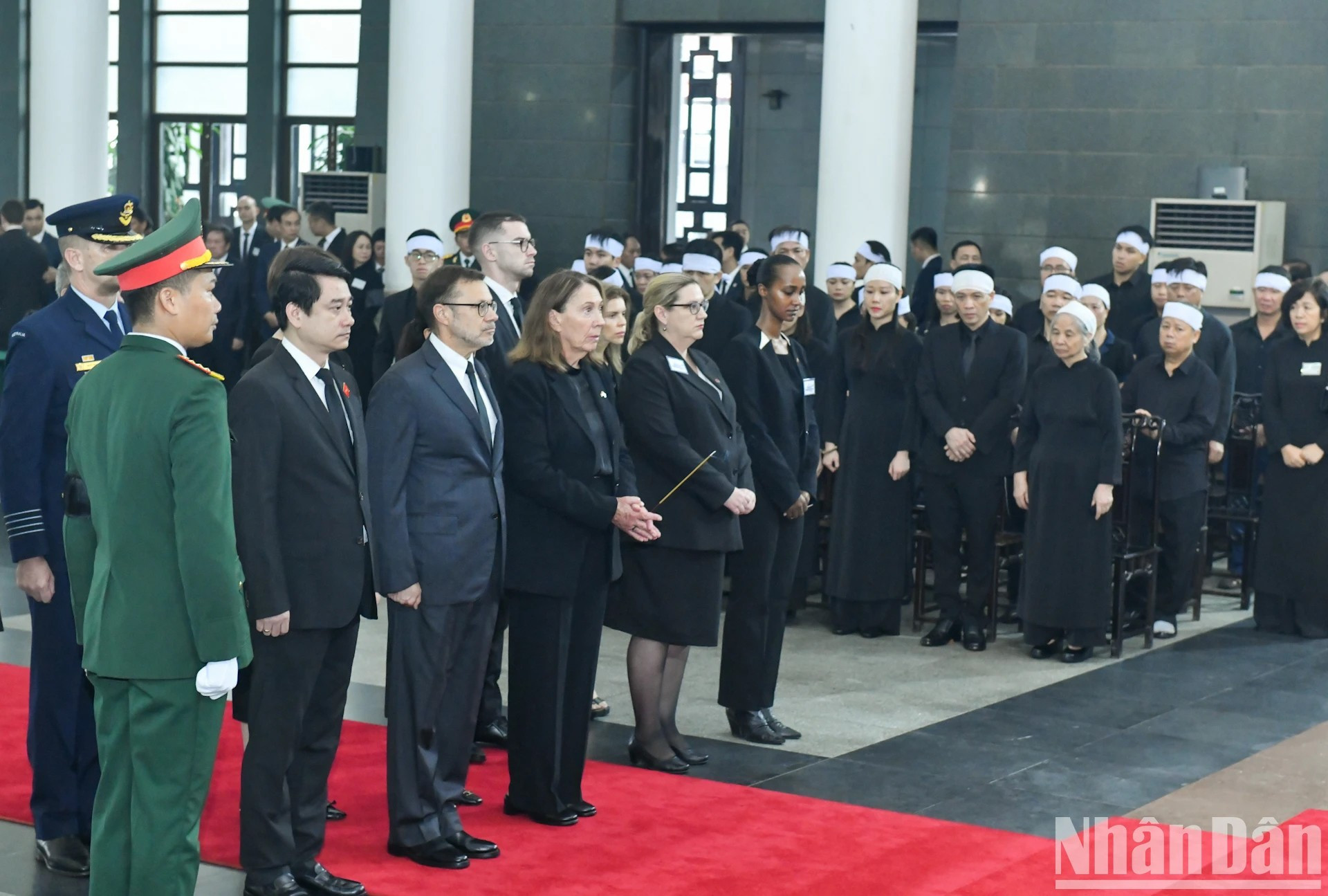 La delegación de Australia, encabezada por la presidenta del Senado, Sue Lines. La delegación de Australia, encabezada por la presidenta del Senado, Sue Lines.