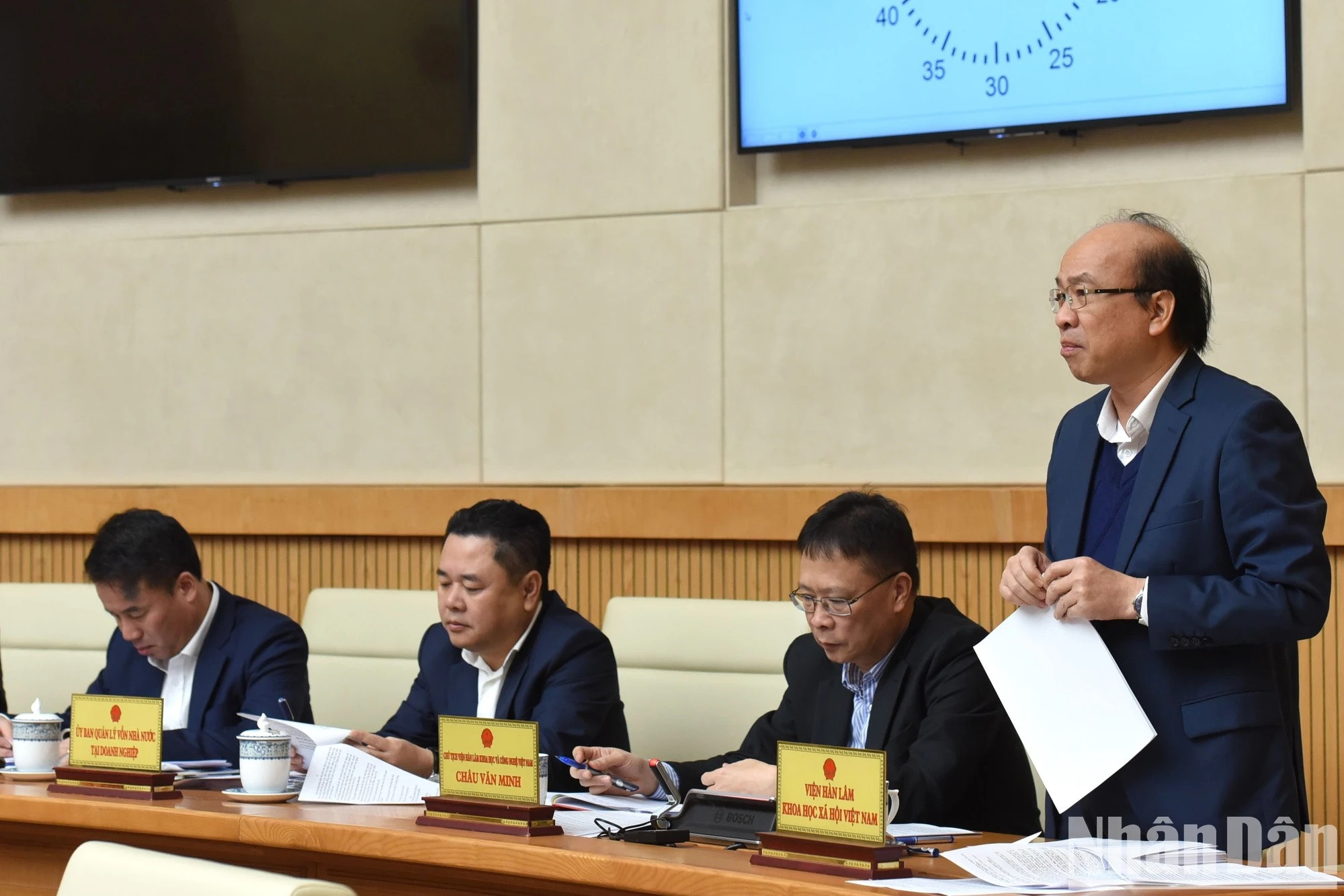 El presidente de la Academia de Ciencias Sociales, Phan Chi Hieu.