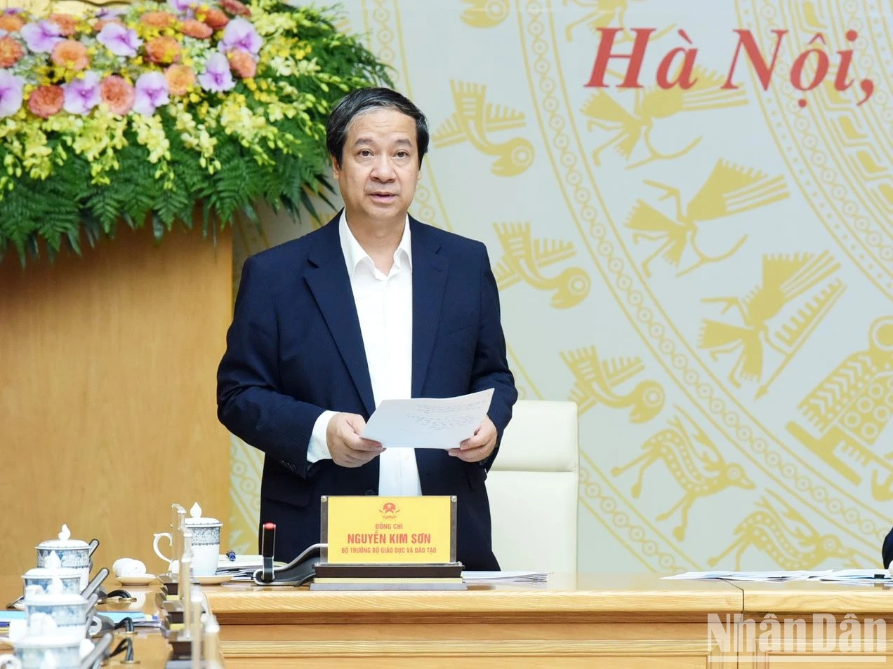 El ministro de Educación y Formación, Nguyen Kim Son. El ministro de Educación y Formación, Nguyen Kim Son.