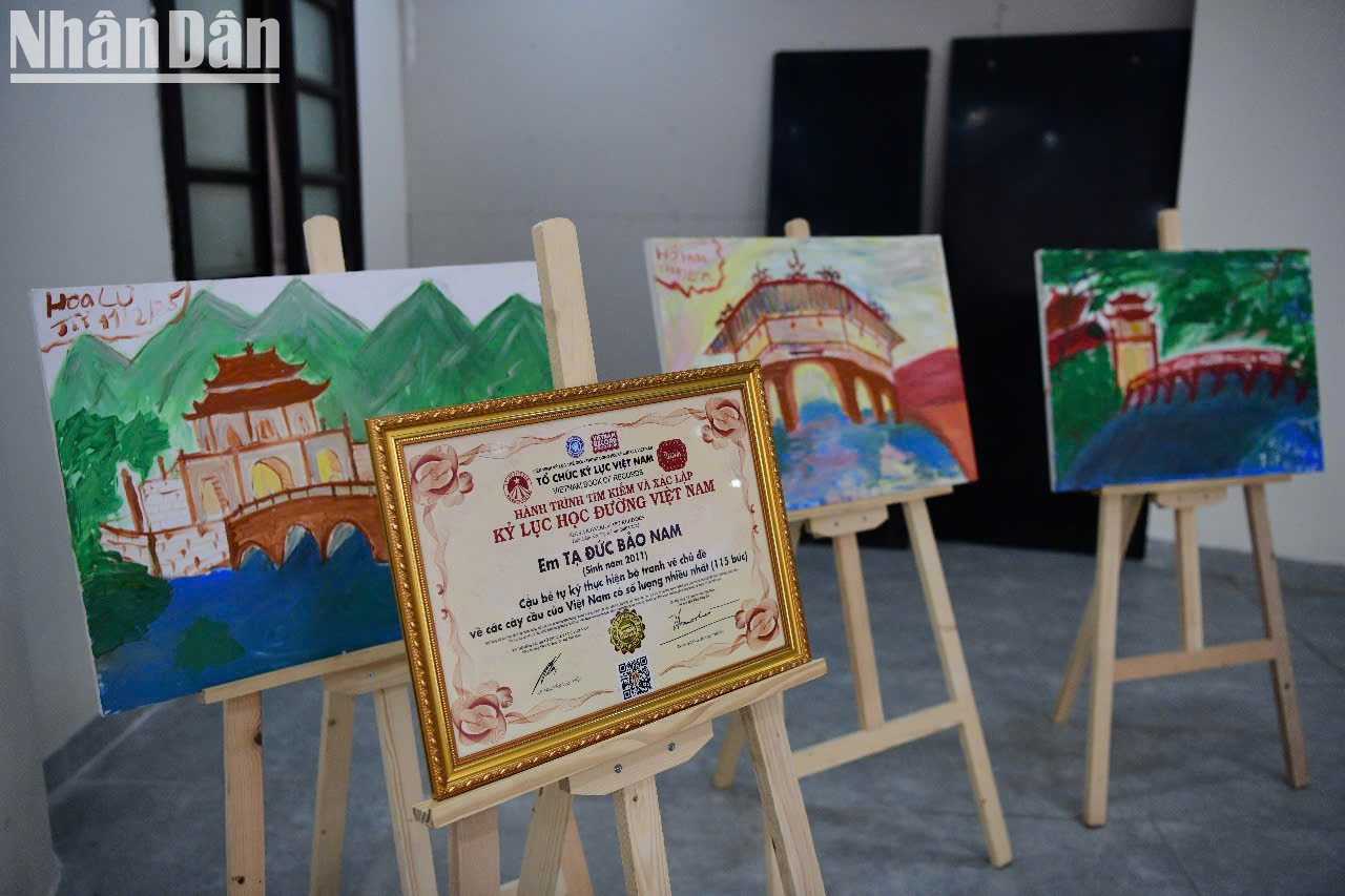 Pinturas de Ta Duc Bao Nam, un chico autista nacido en 2011.