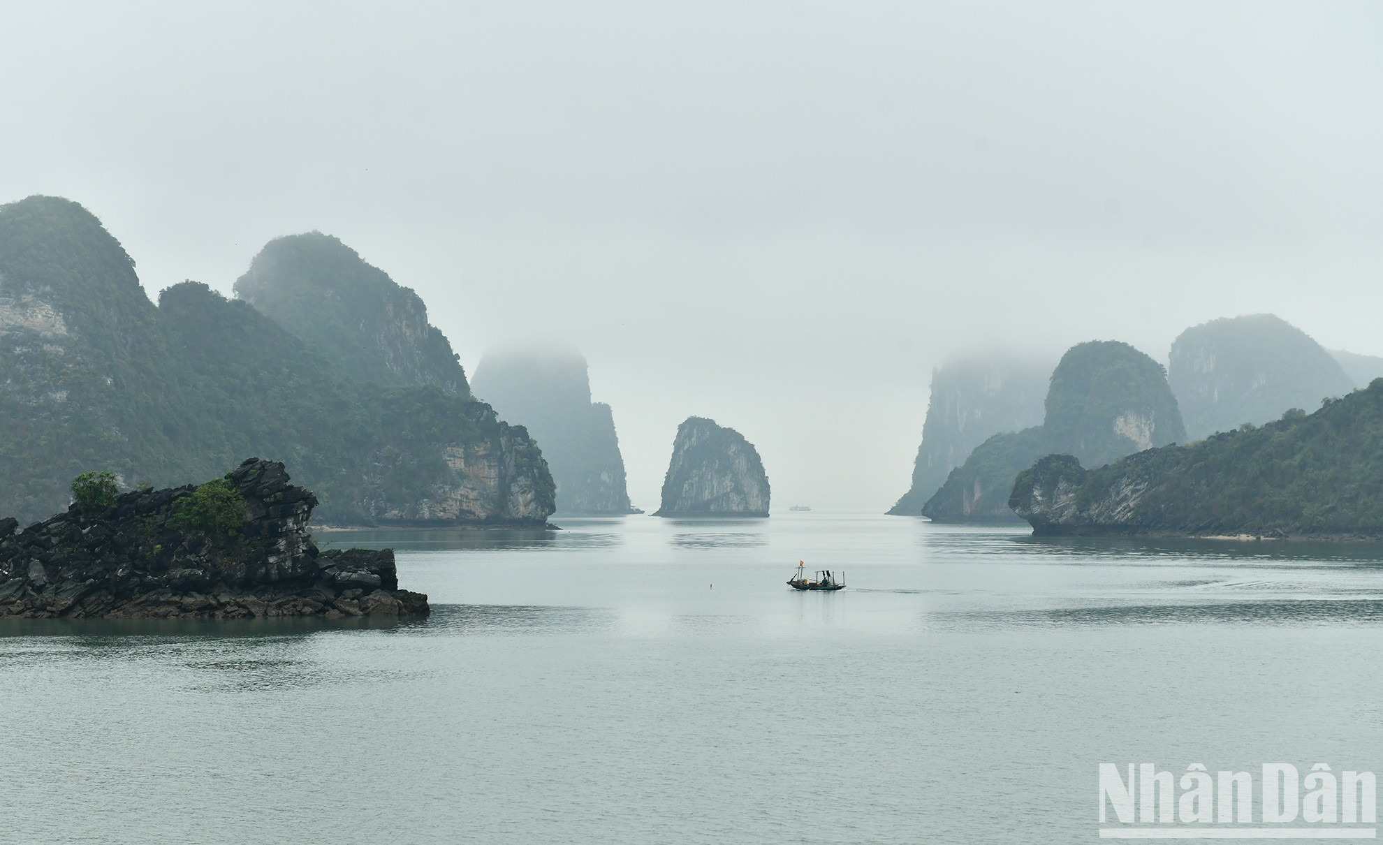 Poética acuarela vista desde el vehículo.