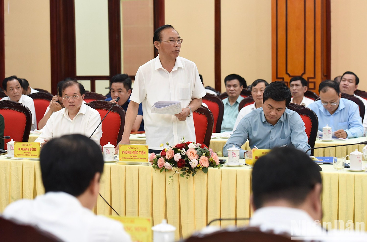 El viceministro de Agricultura y Desarrollo Rural Phung Duc Tien.