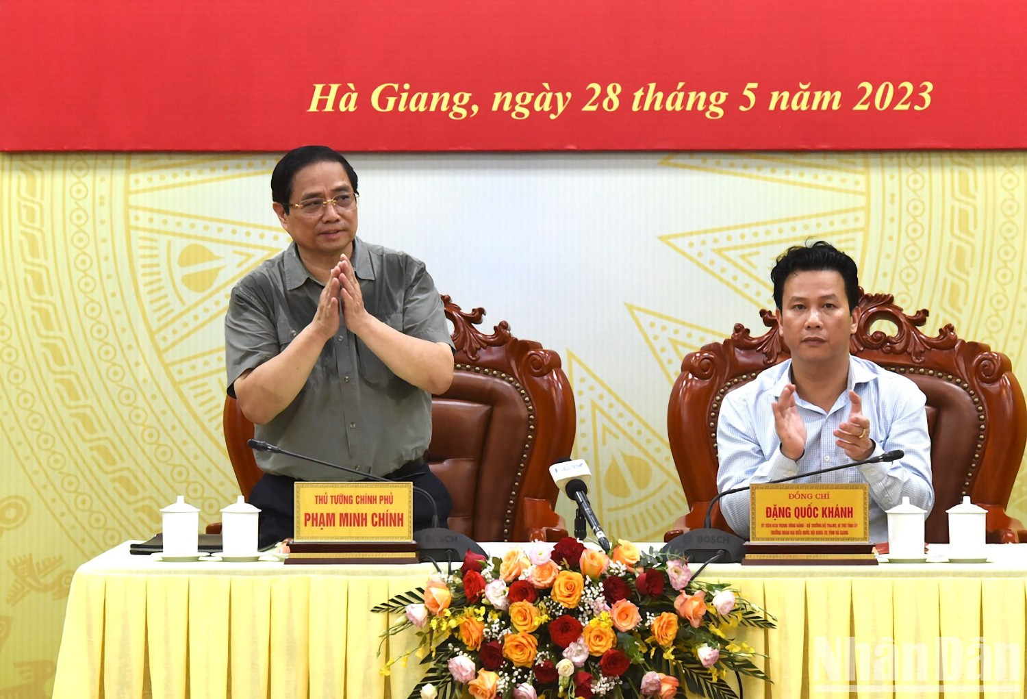 La sesión se enfocó en revisar los resultados de desarrollo socioeconómico local en 2022 y los primeros meses de 2023, así como delinear las orientaciones próximas y atender las propuestas al respecto de la provincia.